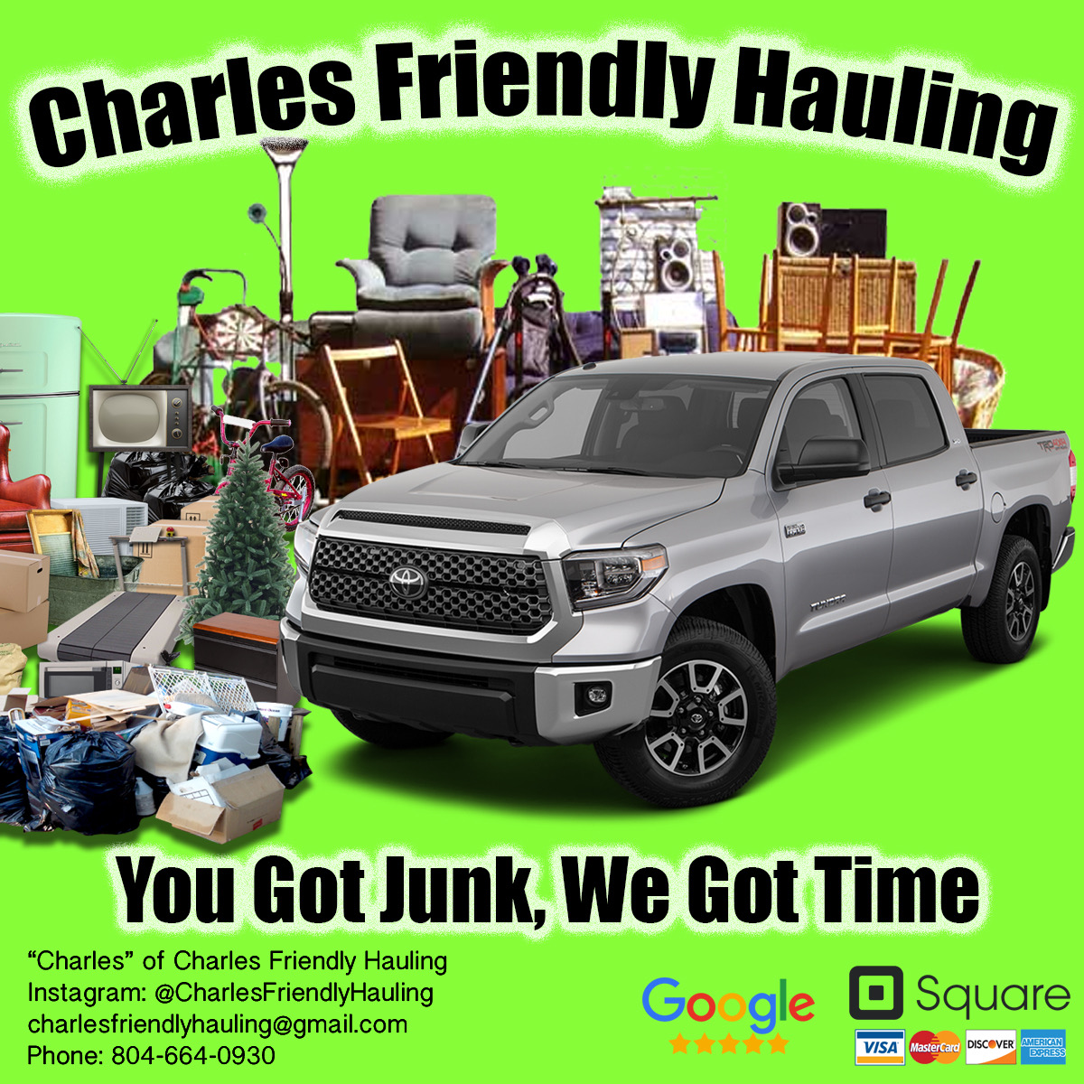Charles Friendly Hauling Logo