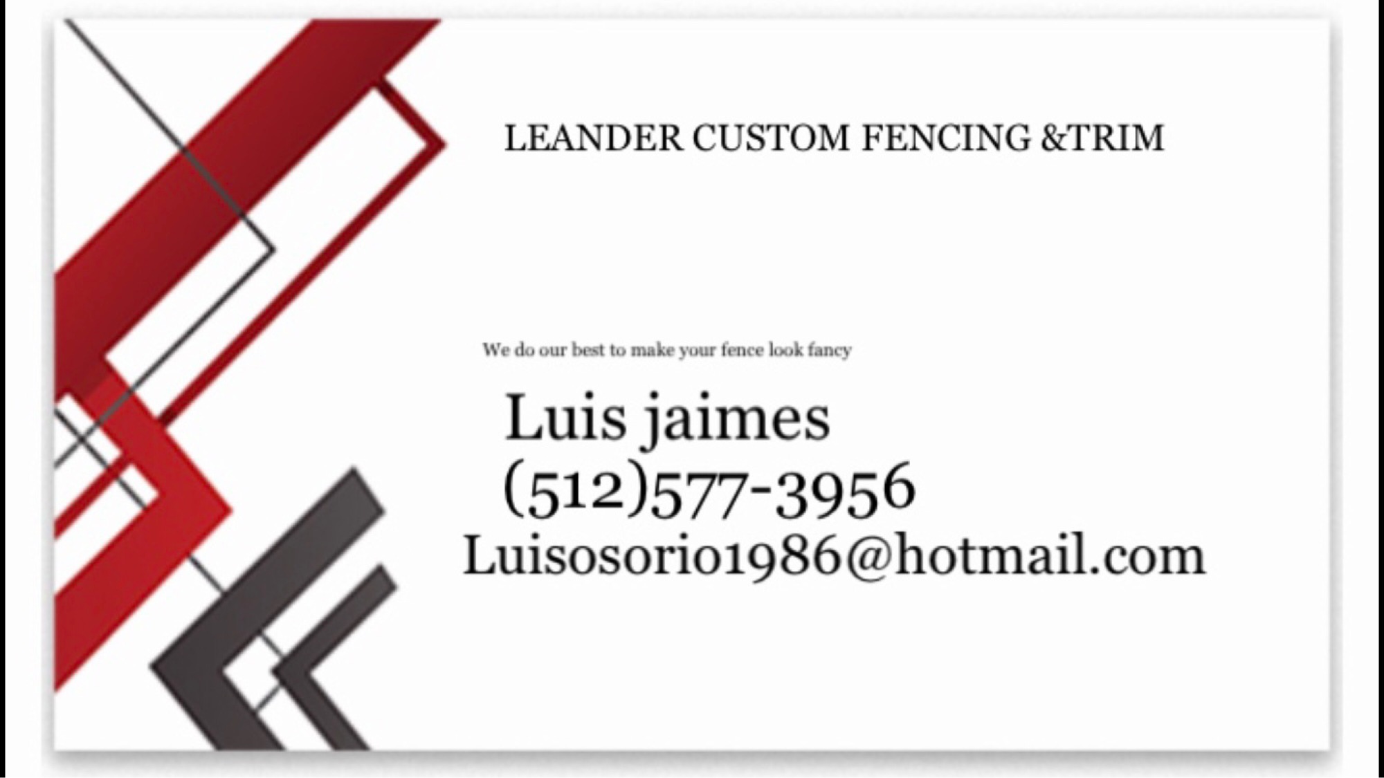 Leander Custom Fencing & Trim Logo