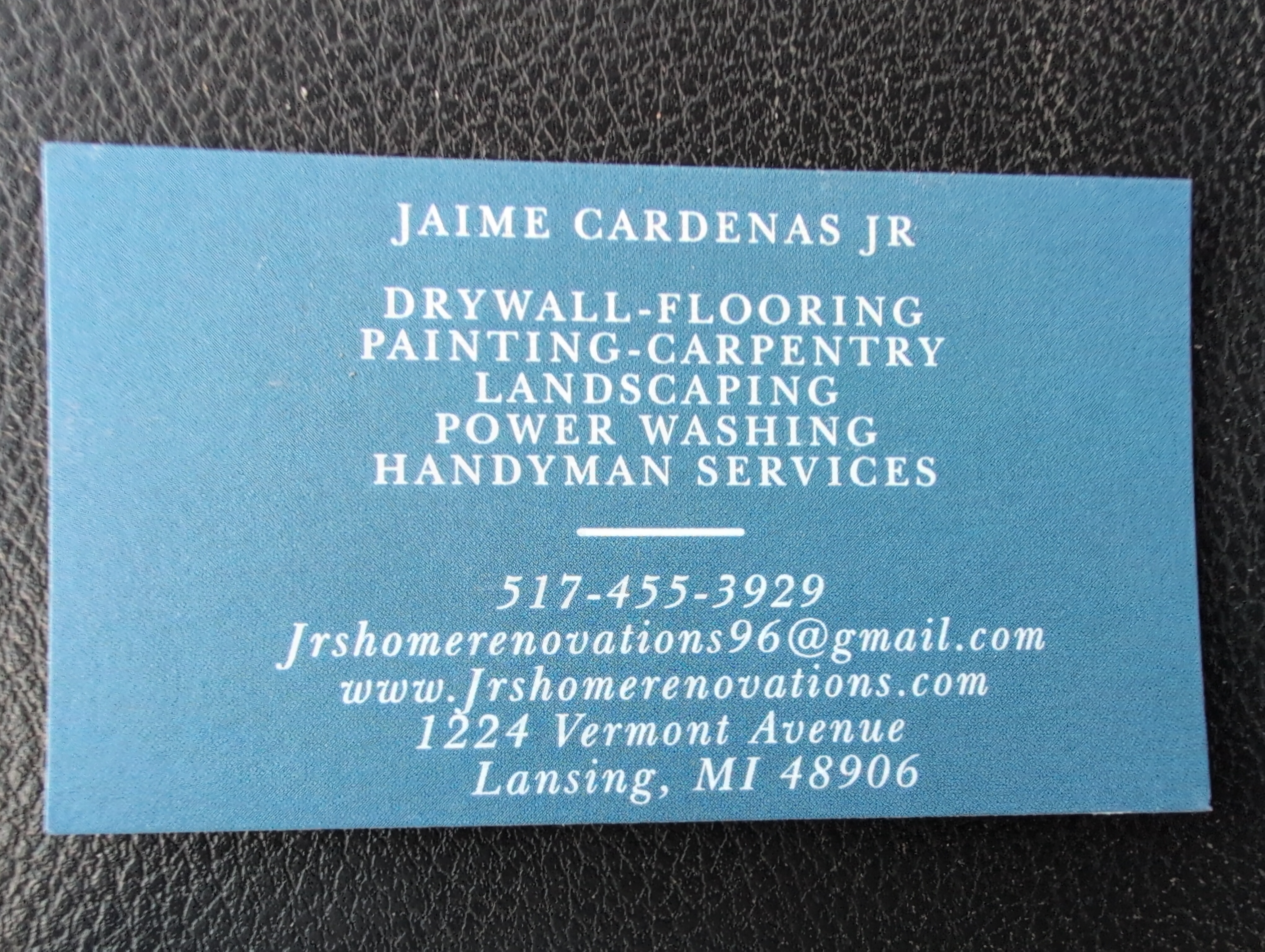 Jr's Home Renovations & Landscaping Logo