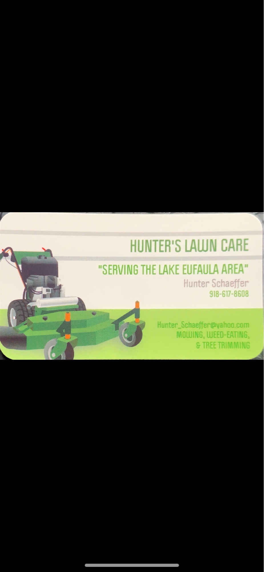 Hunter's Lawn Care Logo