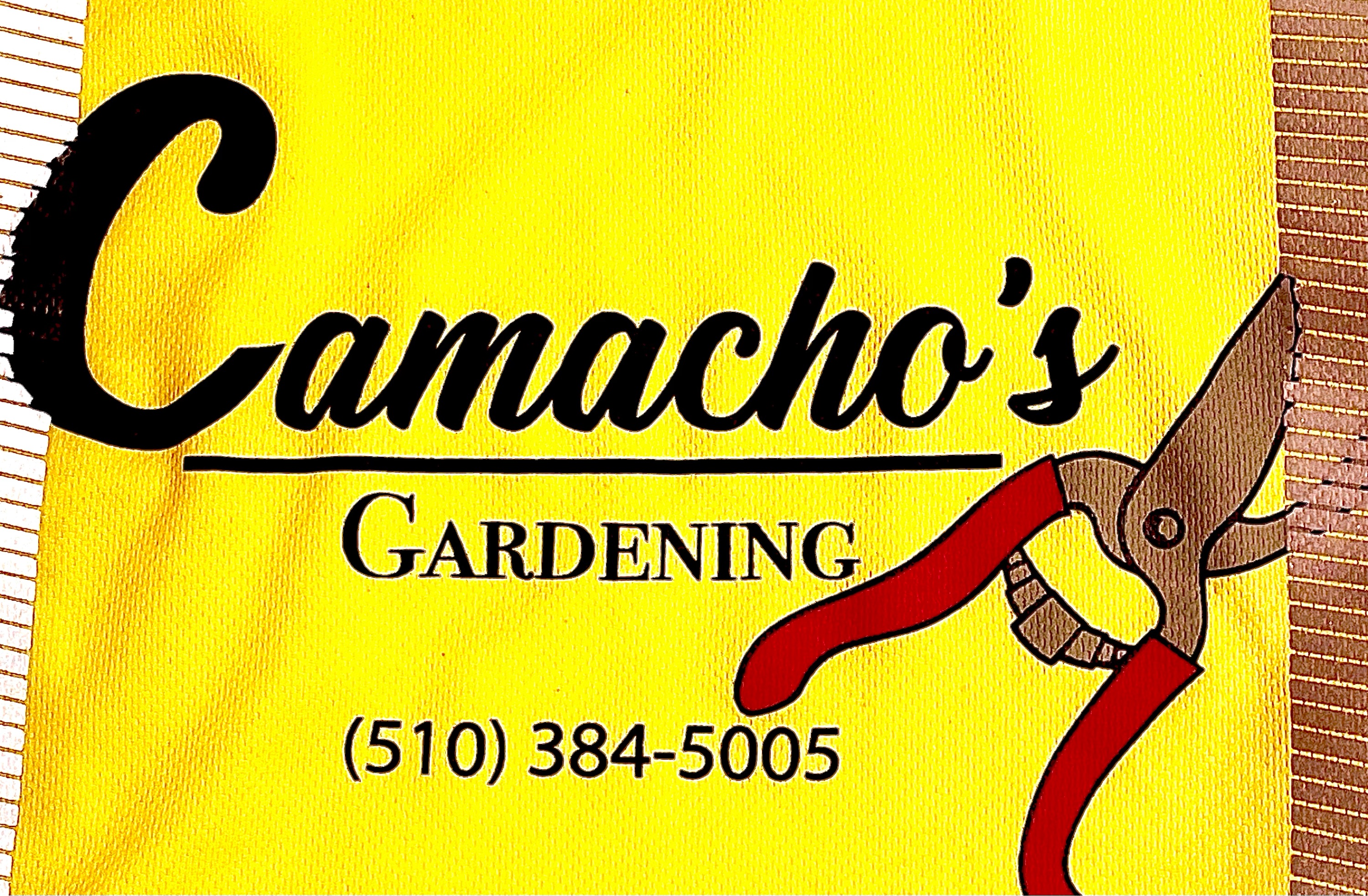 Camacho's Gardening - Unlicensed Contractor Logo