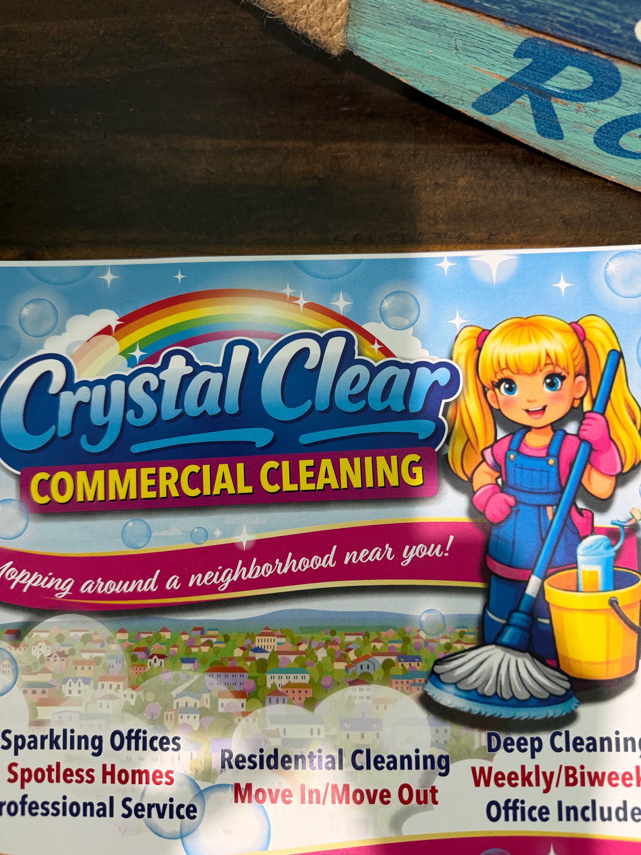 Crystal Clear Commercial Cleaning Logo