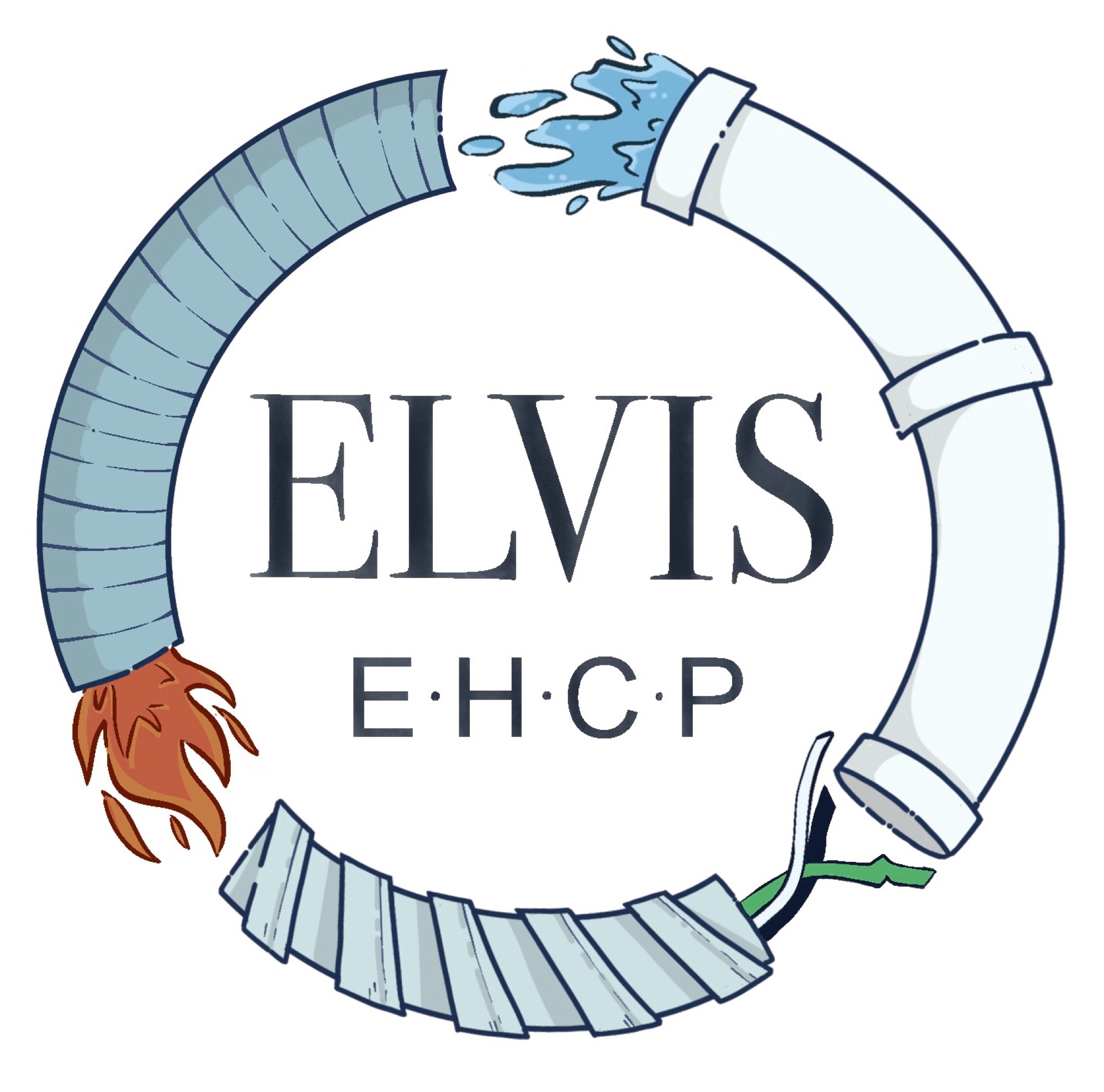 Elvis Electric Heating Cooling and Plumbing LLC Logo