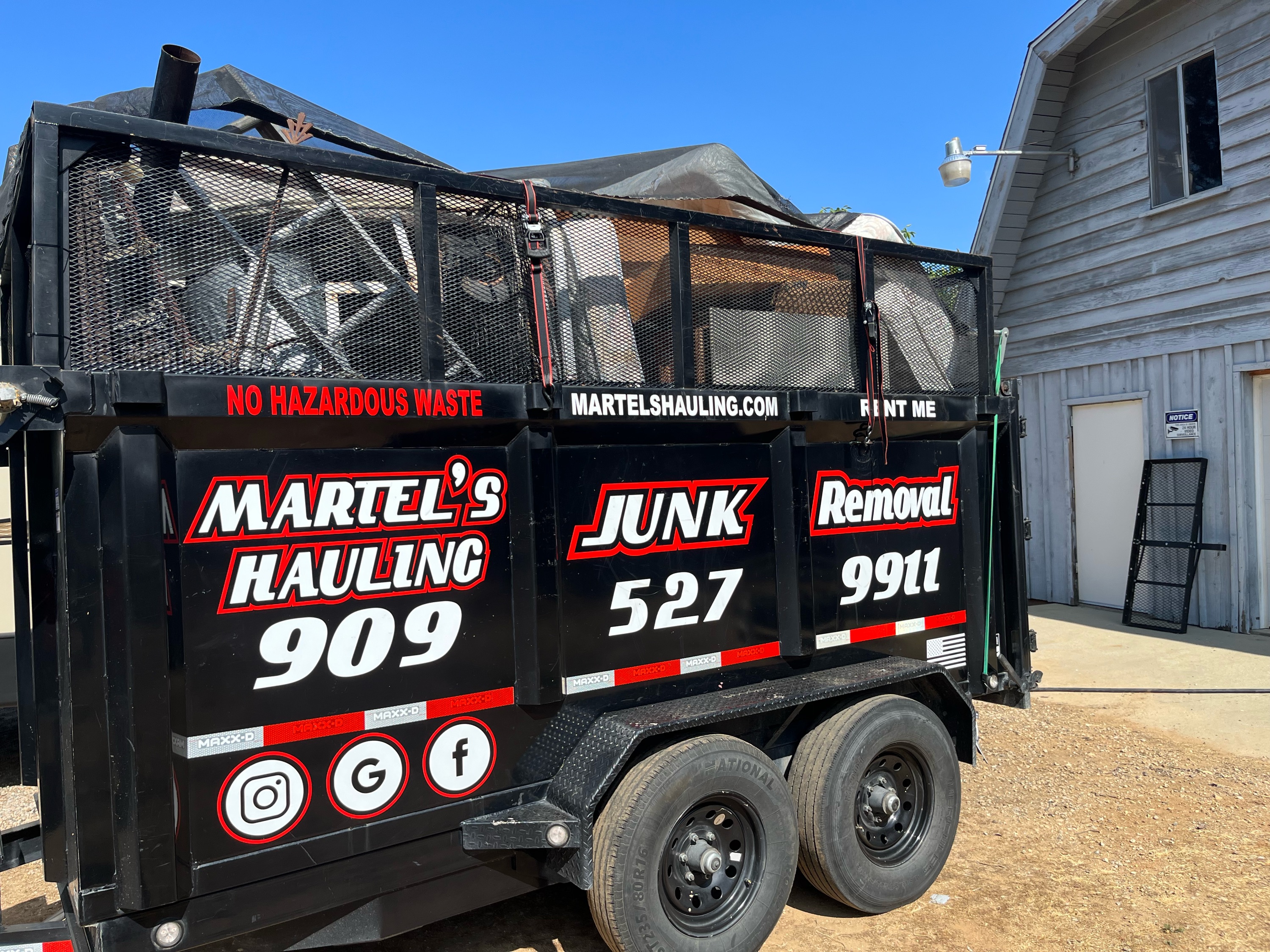 Martel's Hauling & Junk Removal Logo