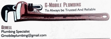G Mobile Plumbing Logo
