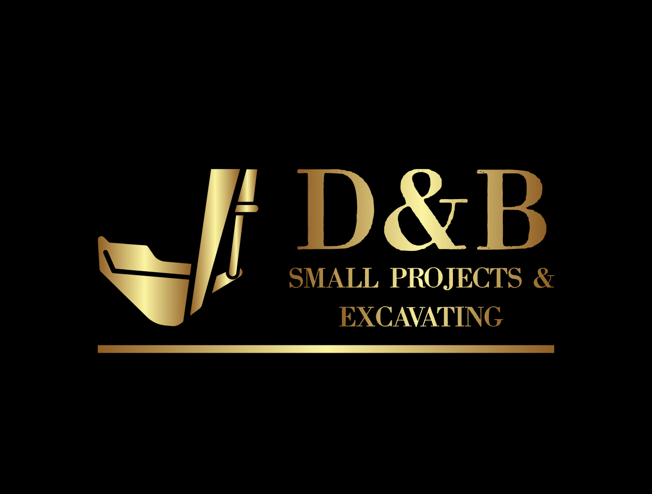 D & B Small Projects & Excavating Logo