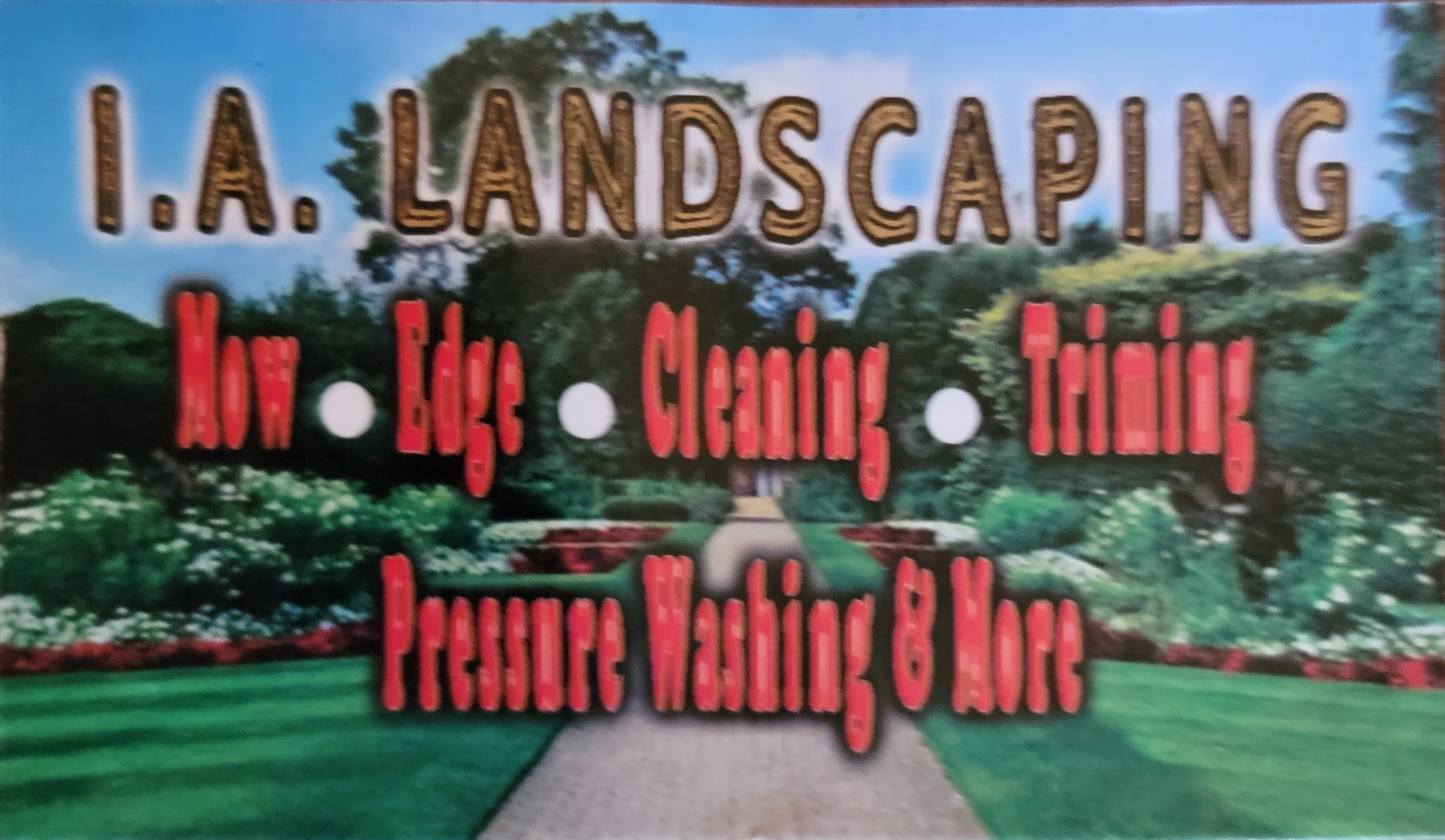I.A. Landscaping Logo