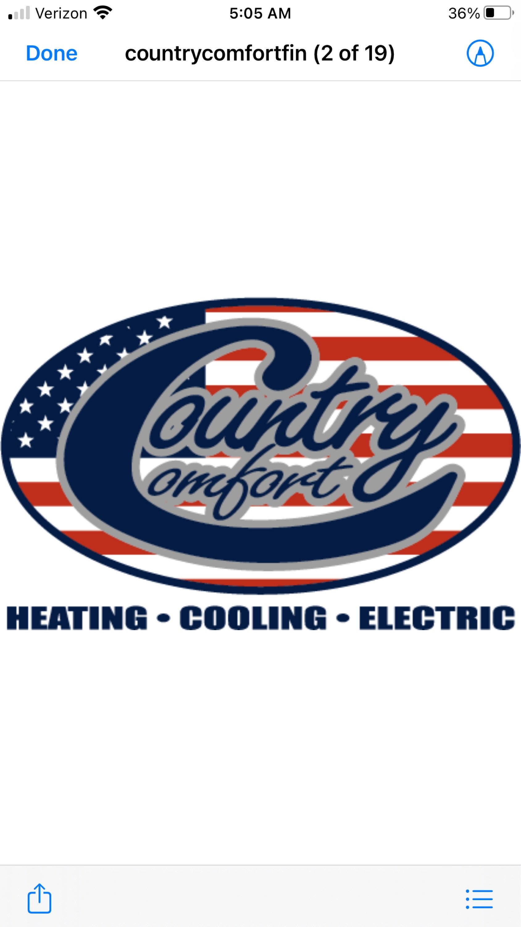 Country Comfort Heating, Cooling & Electric Logo
