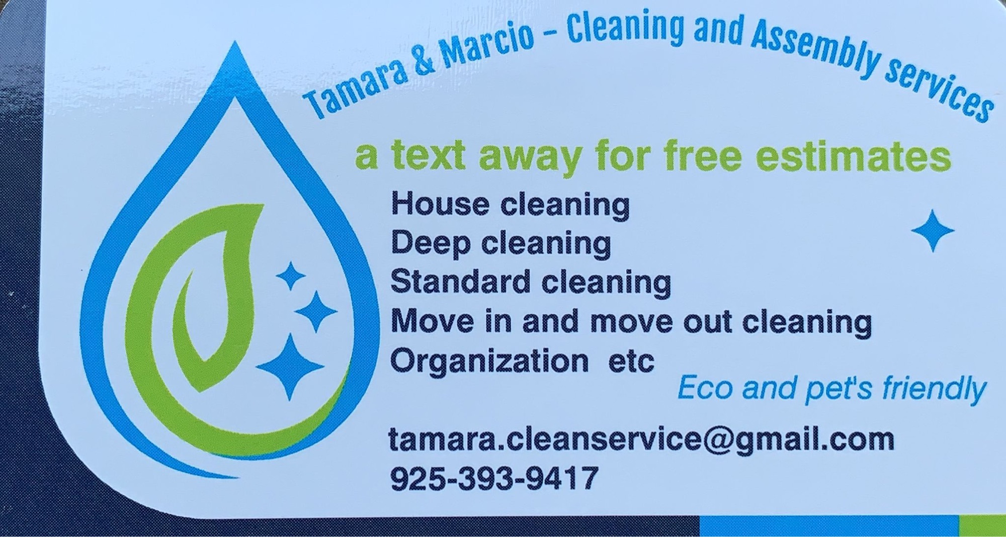 Tamara & Marcio Cleaning and Assembly Service Logo