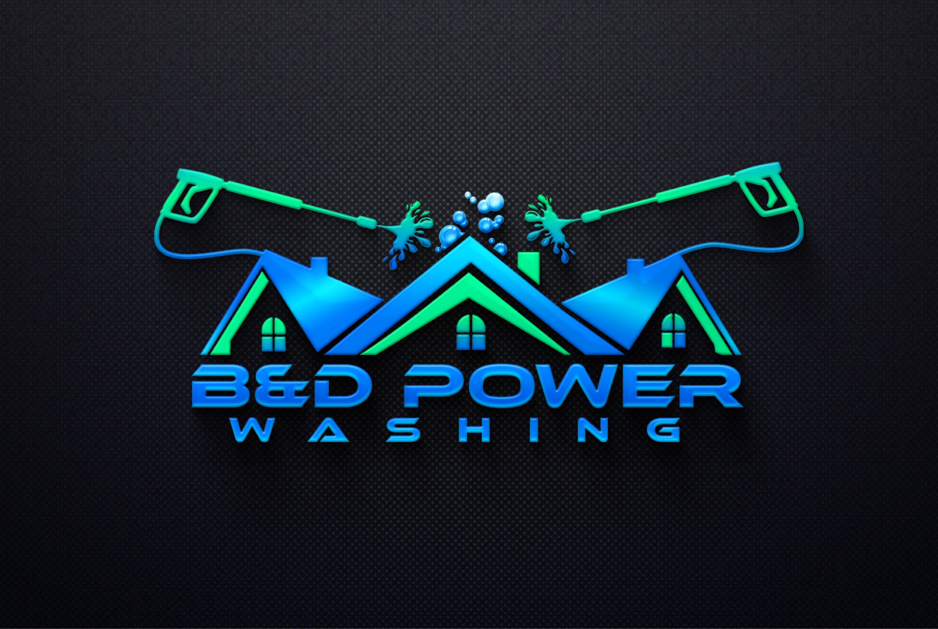 B & D Power Washing Logo