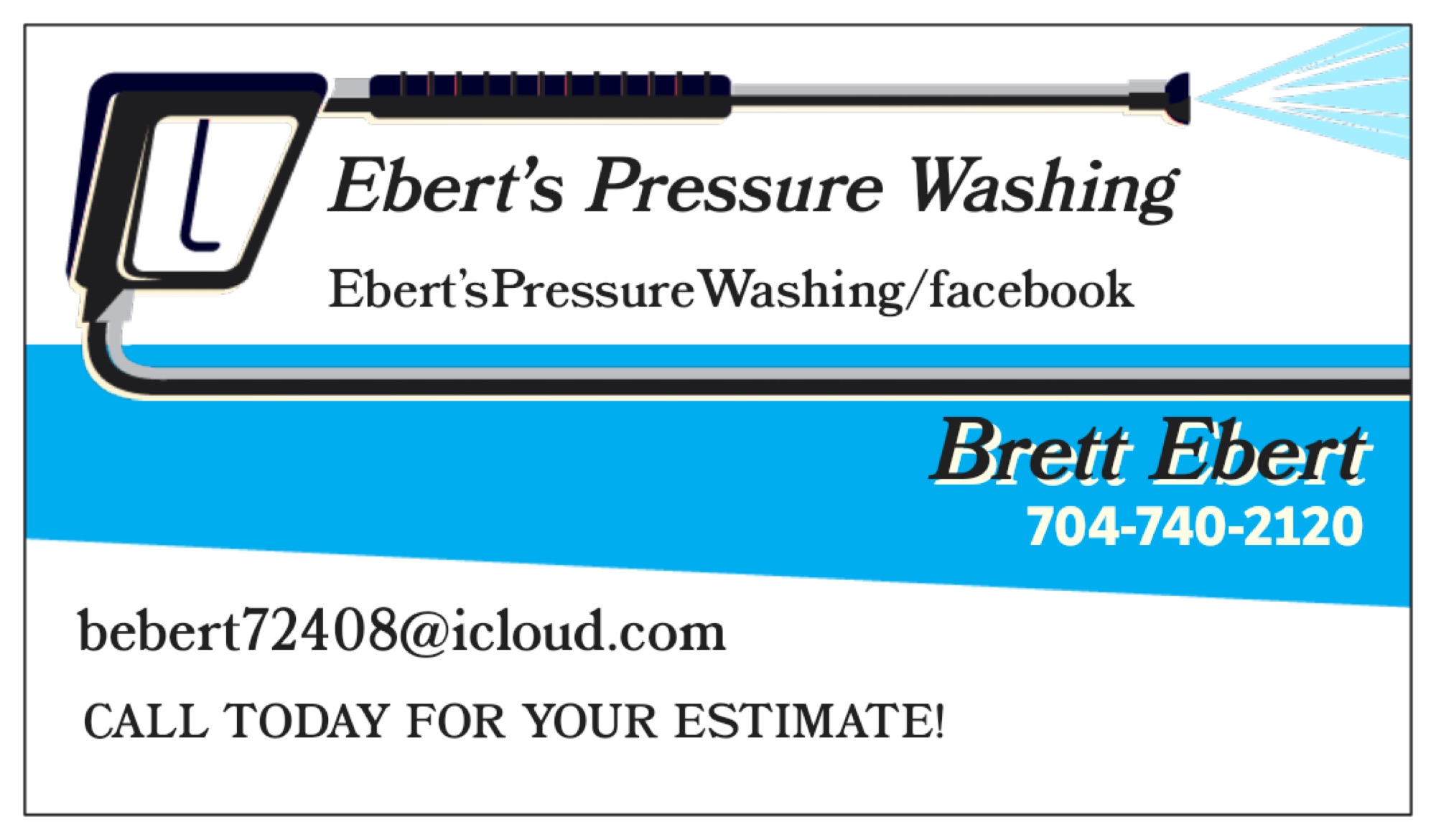 Eberts Pressure Washing Logo