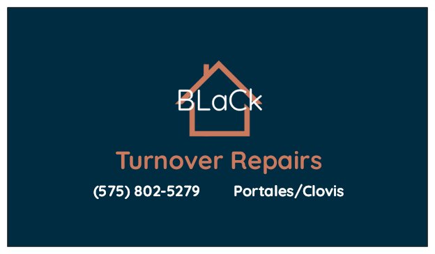 Black Turnover & Cleaning Company Logo