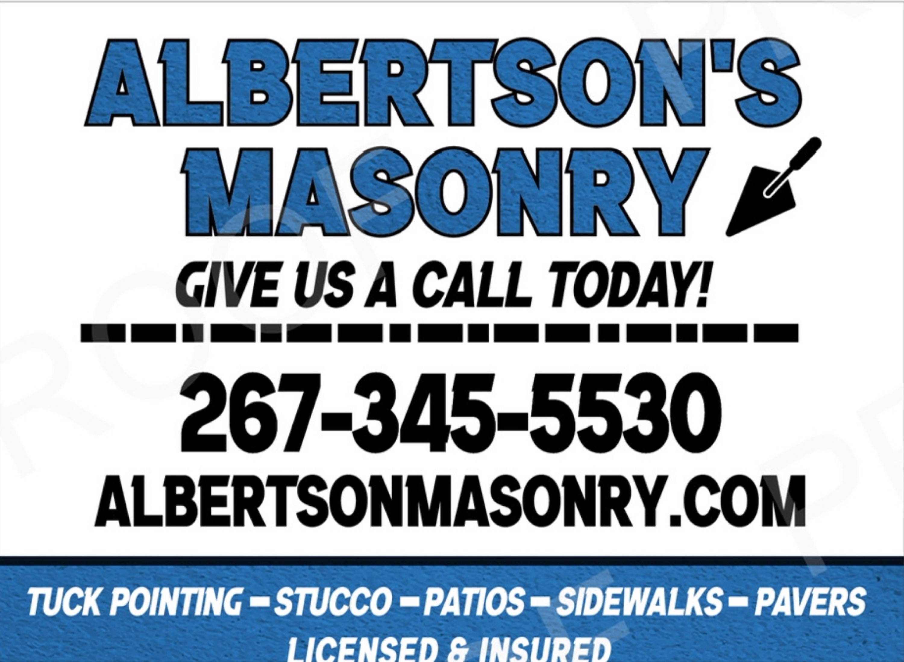 Albertson's Masonry Logo