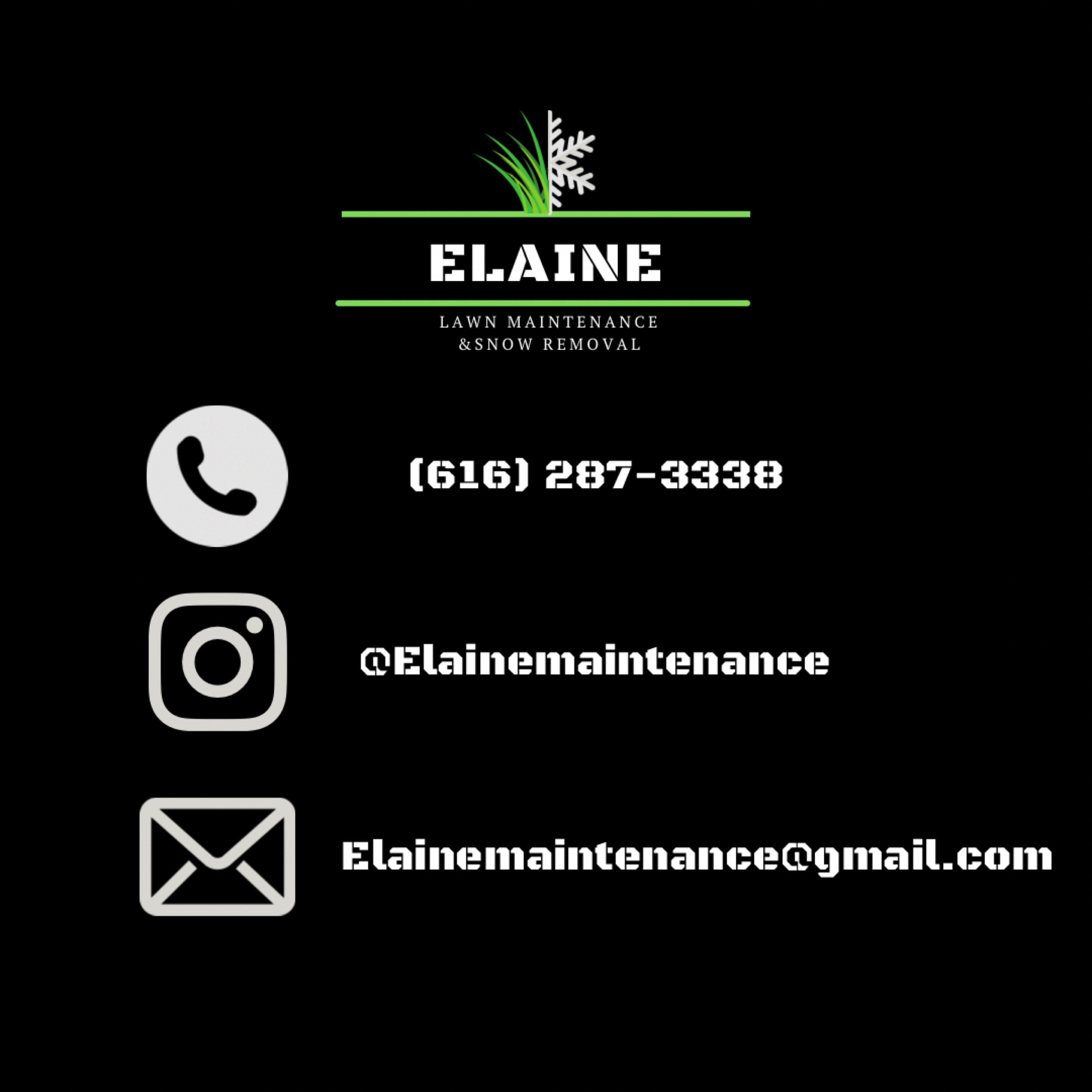Elaine Lawn Maintenance & Snow Removal Logo