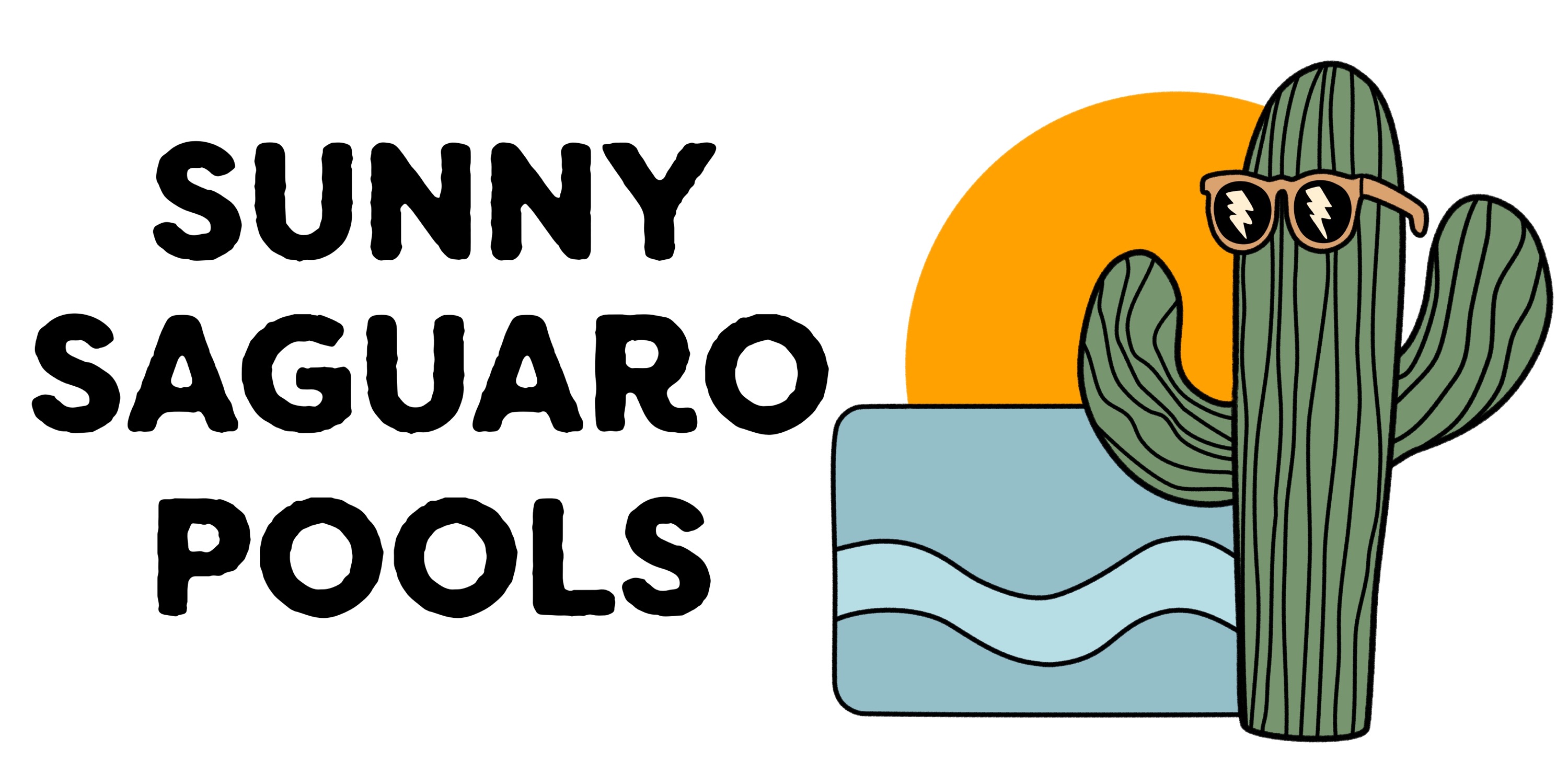 Sunny Saguaro Pools Logo