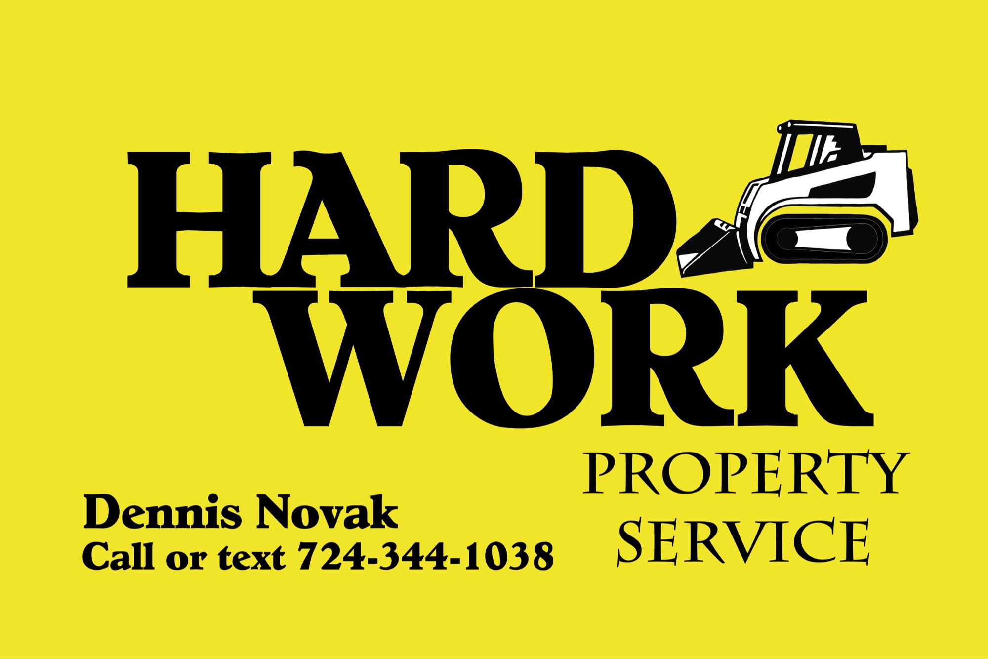 Hard Work Property Service Logo