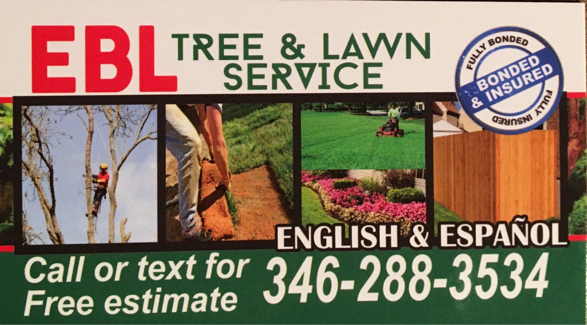 EBL Tree & Lawn Services Logo