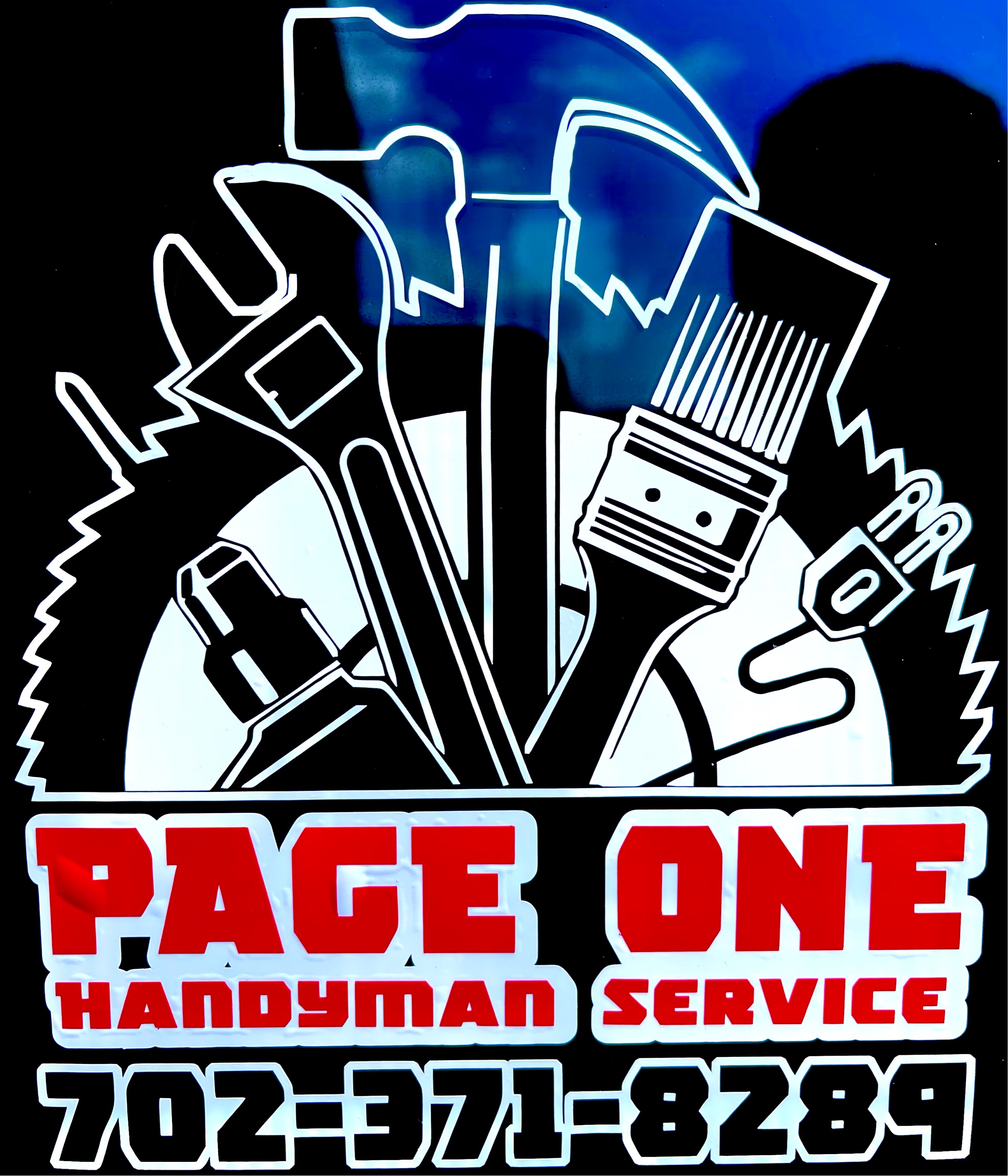 Page One Handyman Service Logo