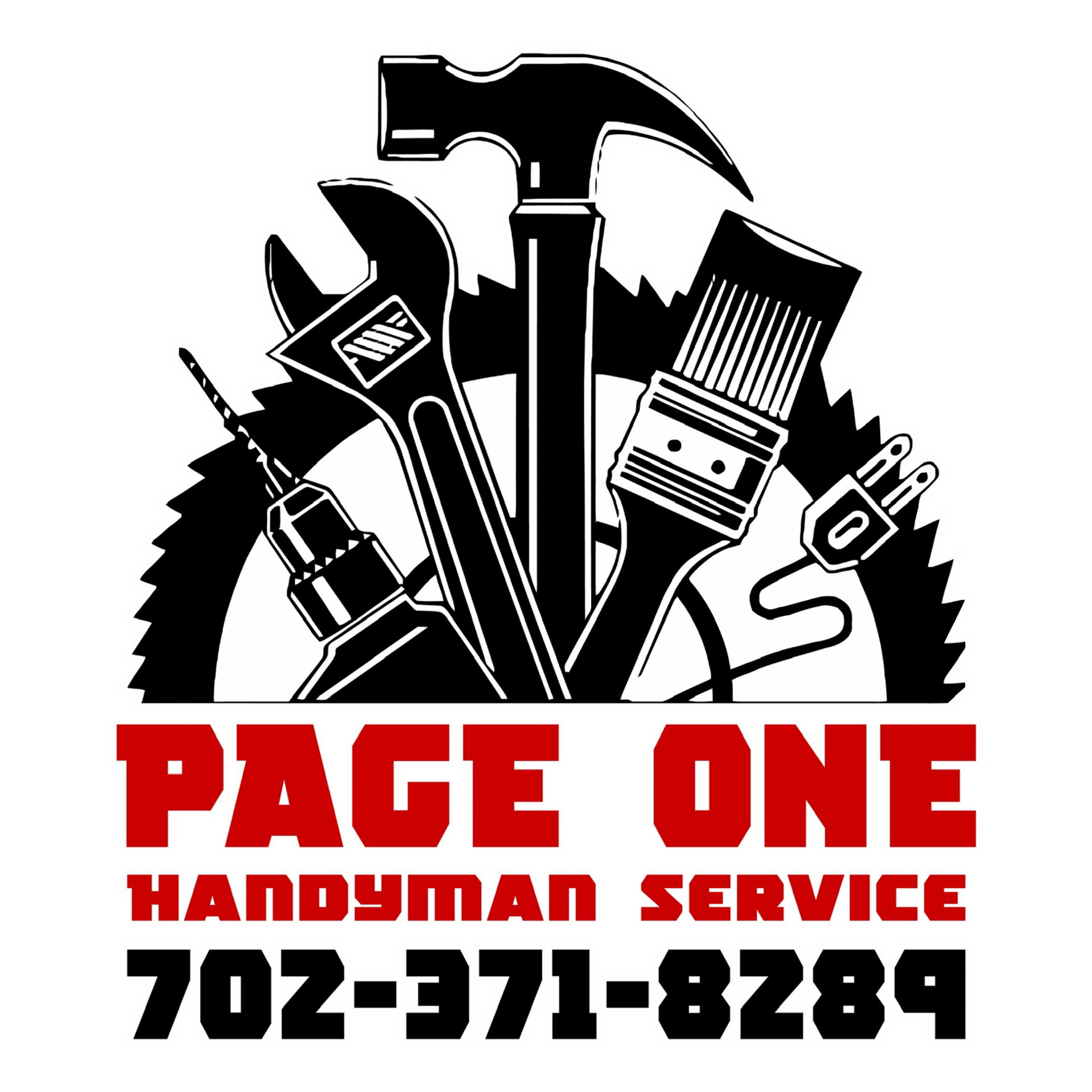 Page One Handyman Service Logo