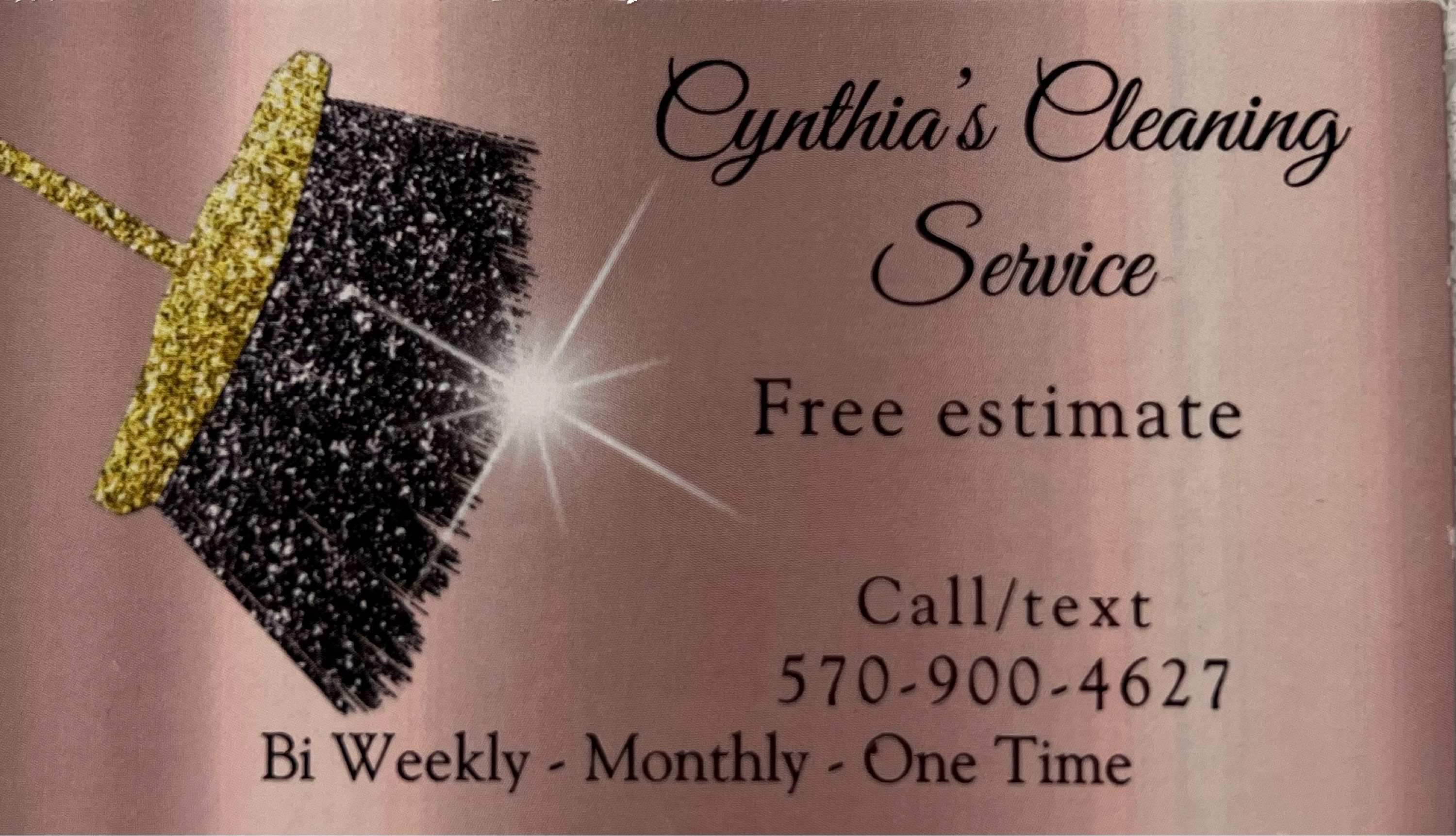 Cynthia's Cleaning Service Logo