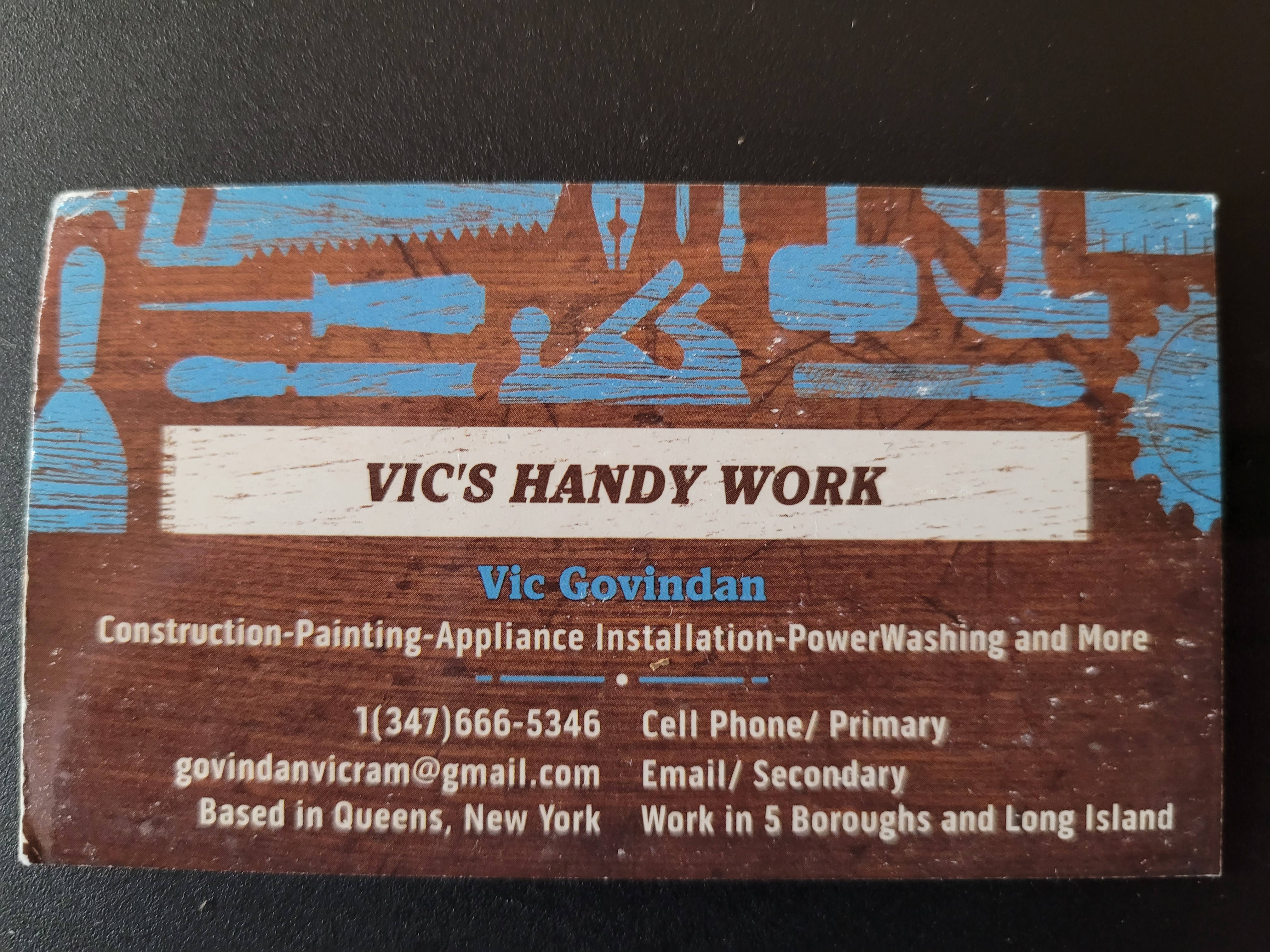 Vic's Handywork Logo