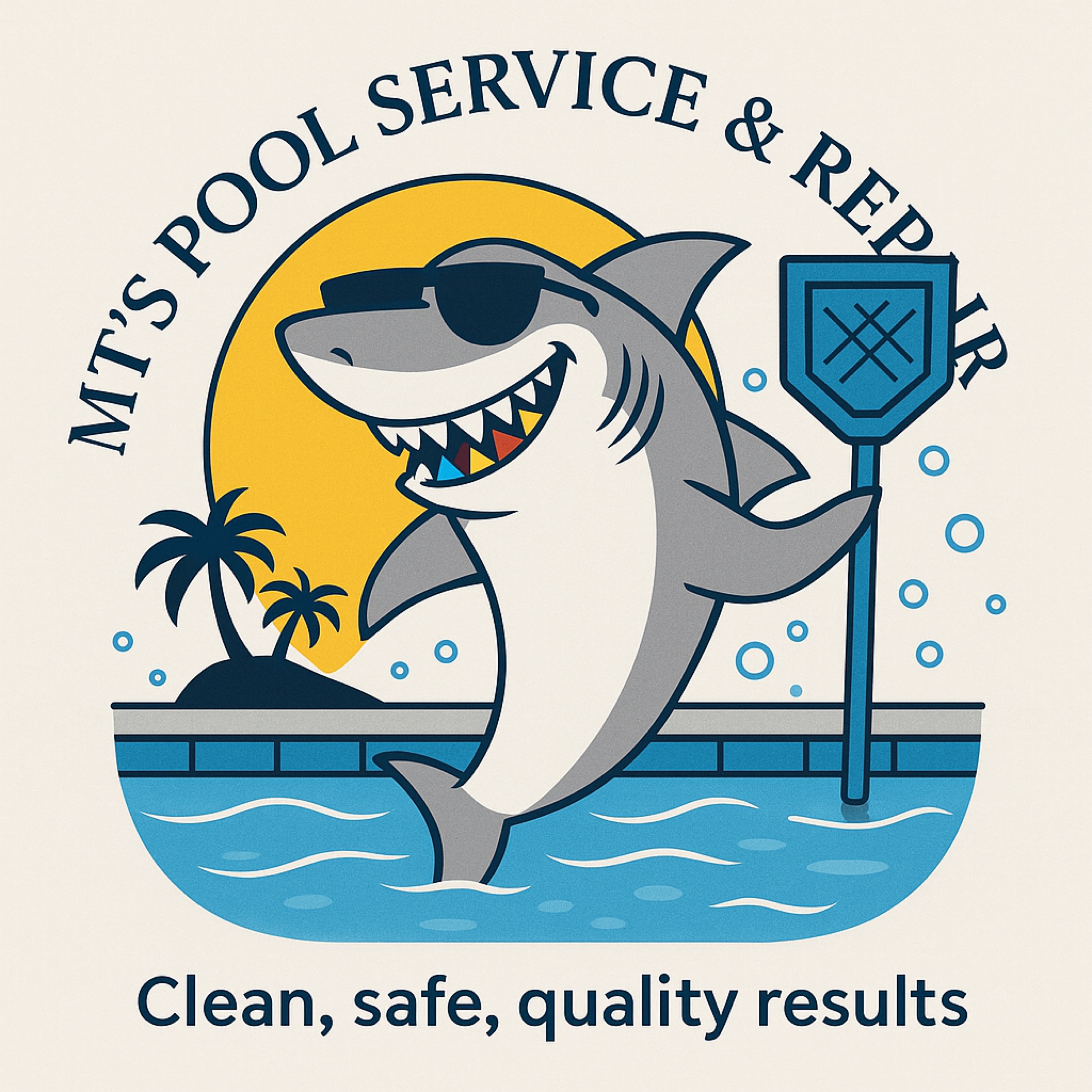 MT's Pool Service & Repair-Unlicensed Contractor Logo