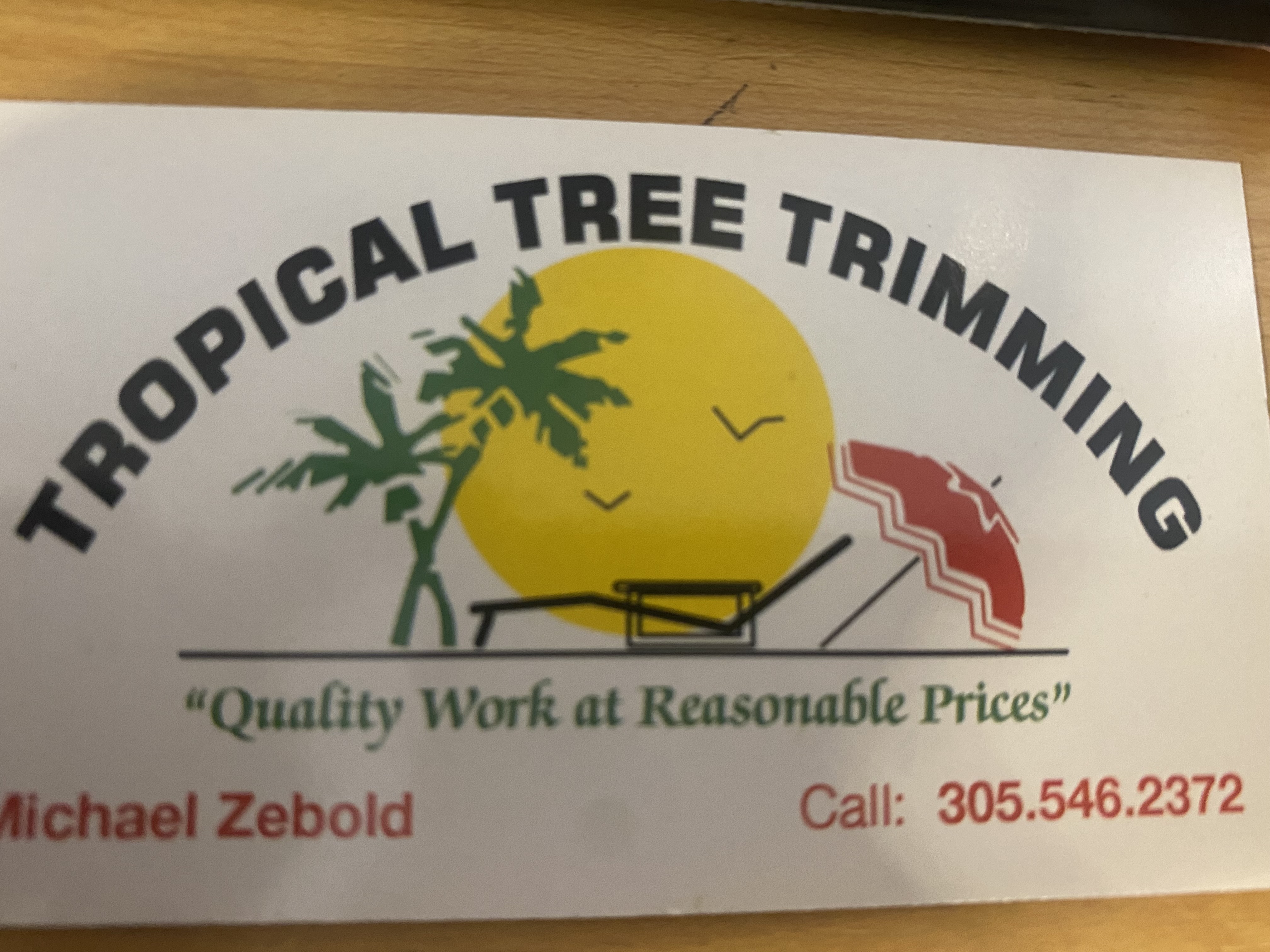 Tropical Tree Trimming, LLC Logo