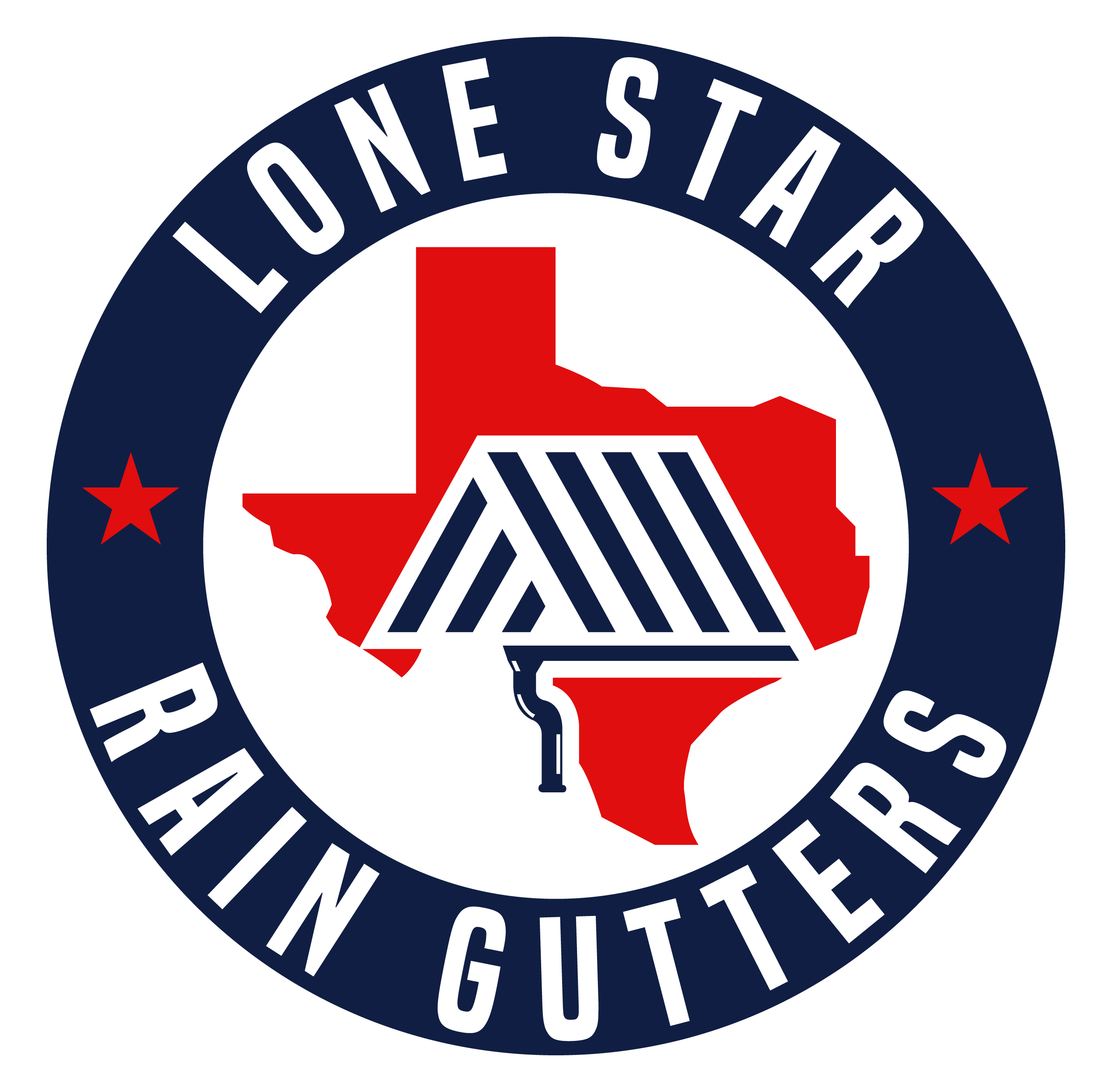 LoneStar Rain Gutters Logo