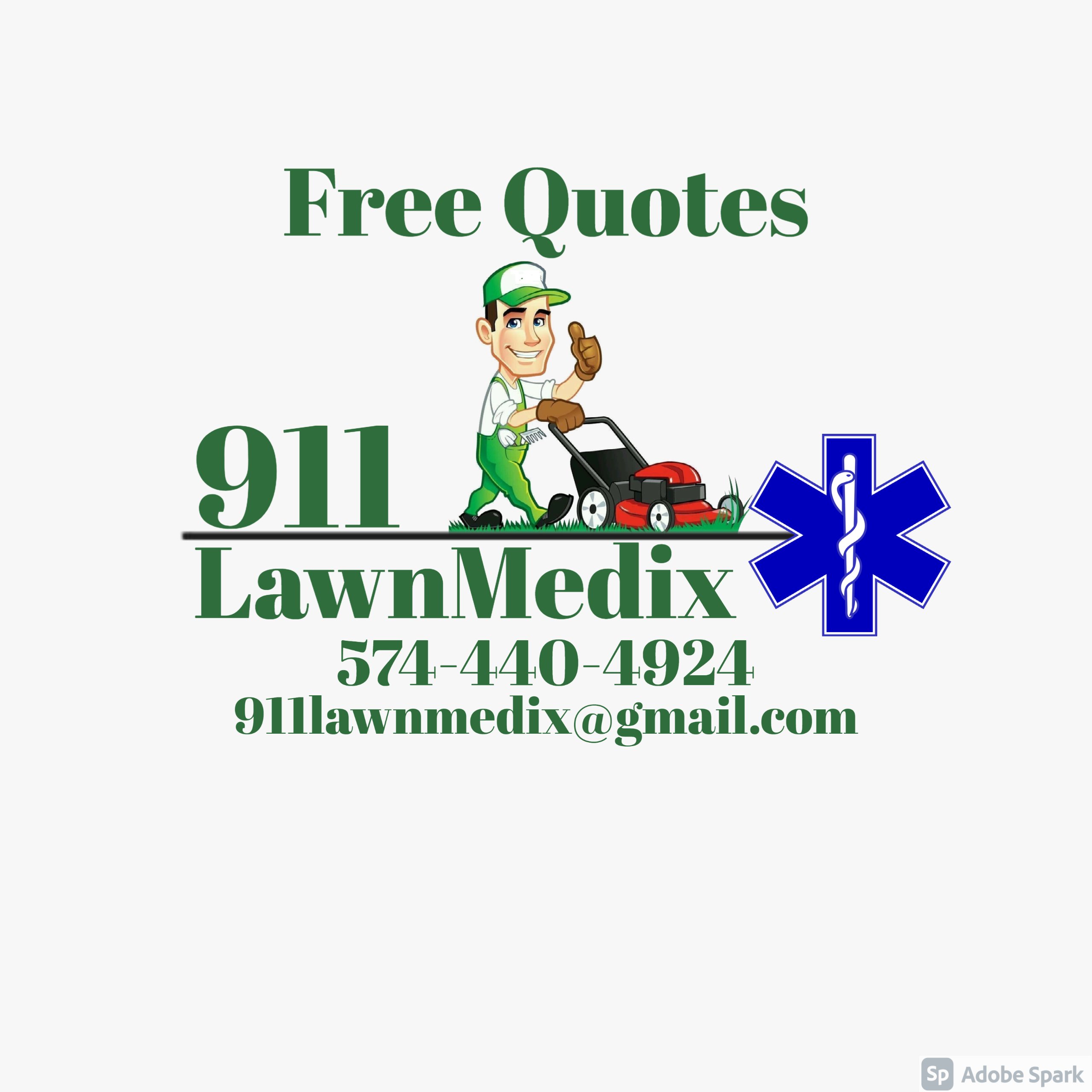911 LawnMedix Logo