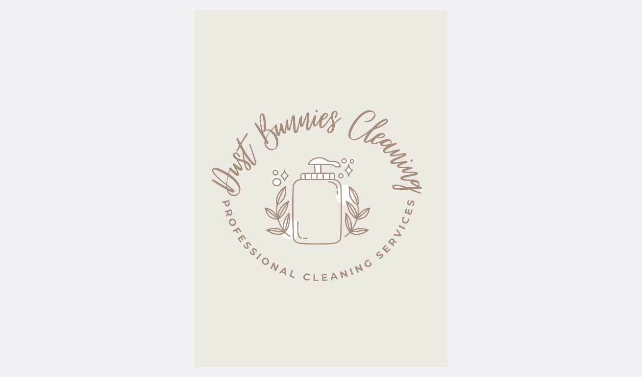 Dust Bunnies Cleaning Logo