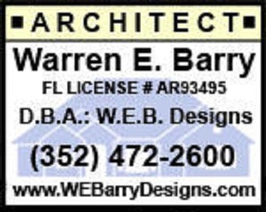Architect Warren E. Barry (DBA: W.E.B. Designs) Logo