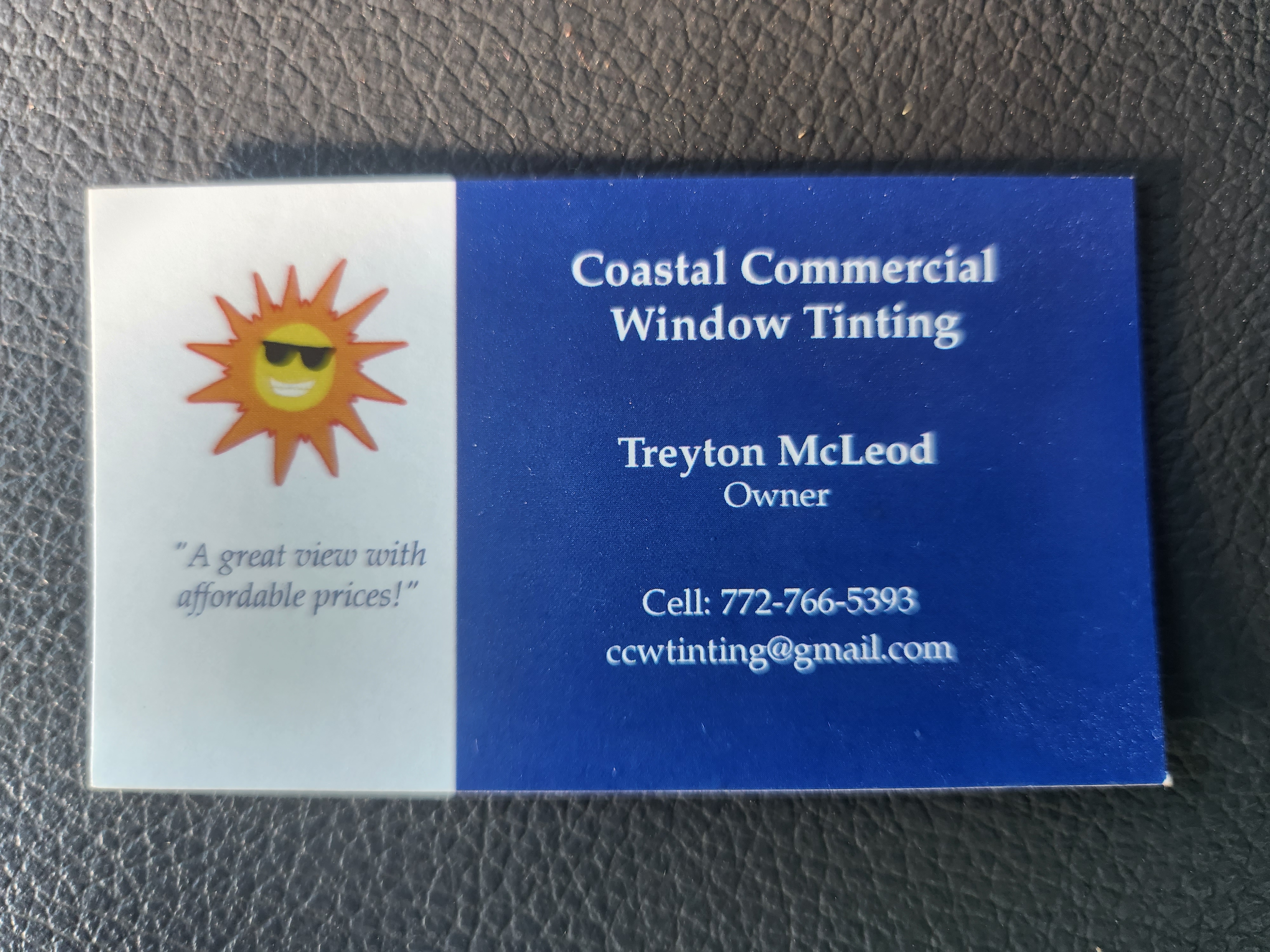 Coastal Commercial Window Tinting Logo