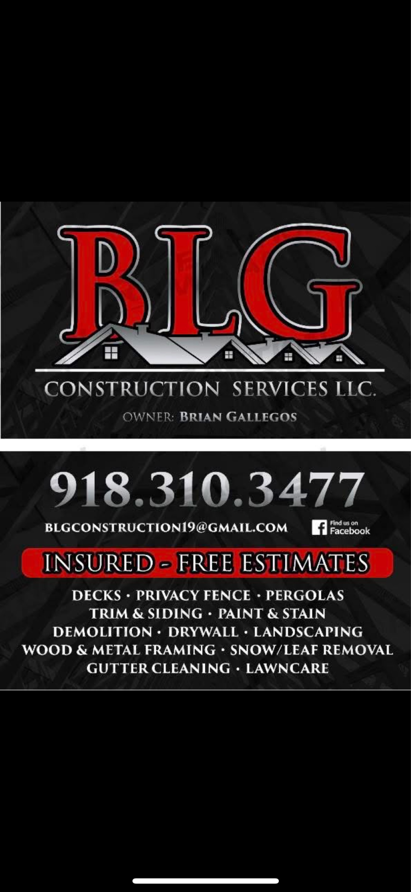 BLG Construction Services Logo