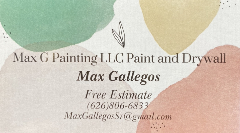 Max G Paint and Drywall, LLC Logo