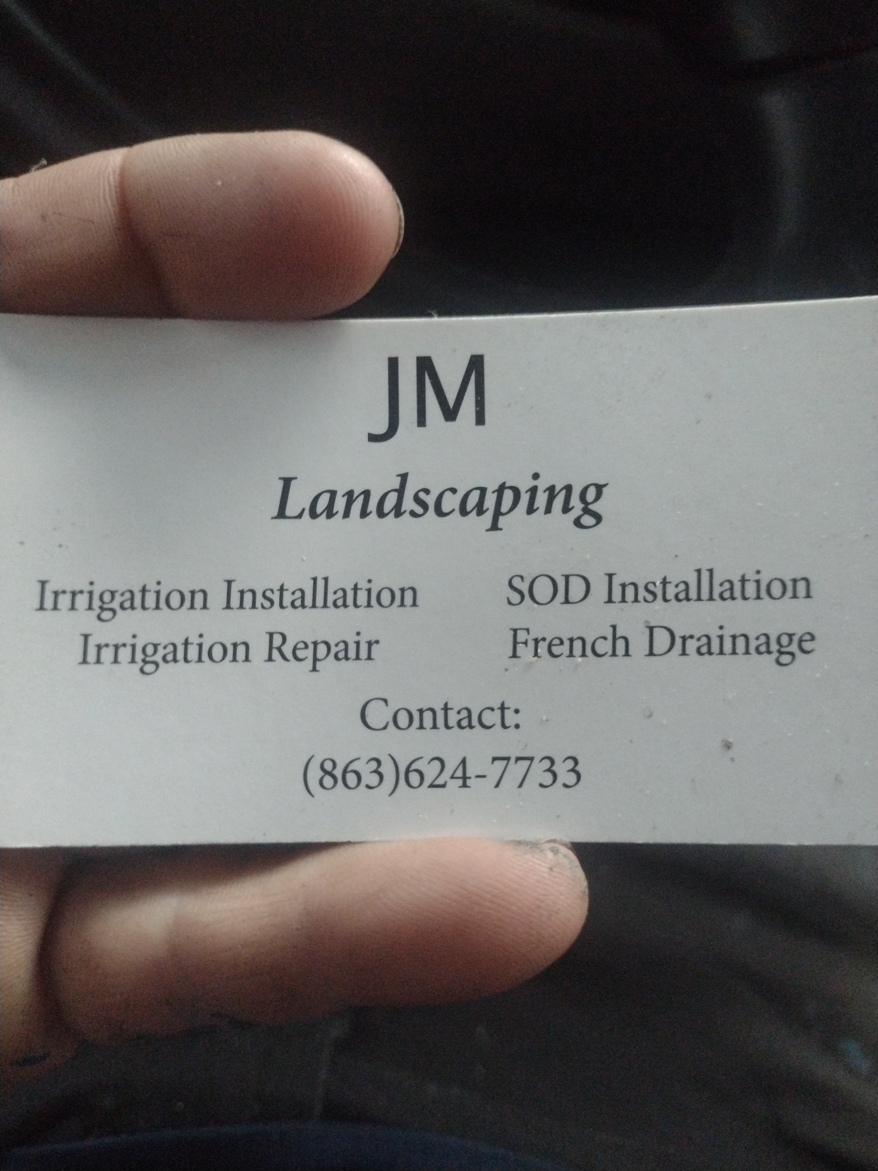 JM's Landscaping and Sprinklers Logo