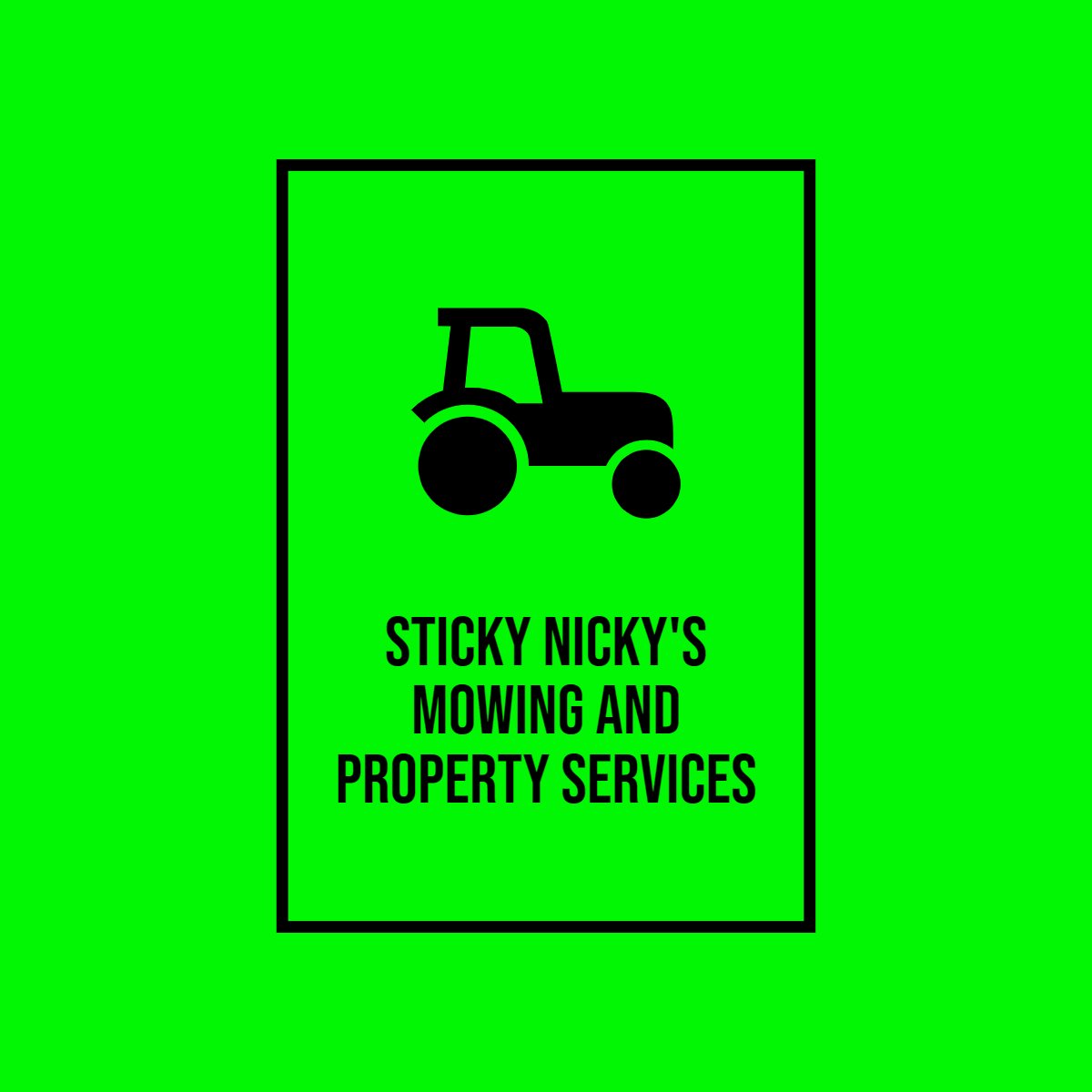 Sticky Nicky's Mowing and Property Services Logo