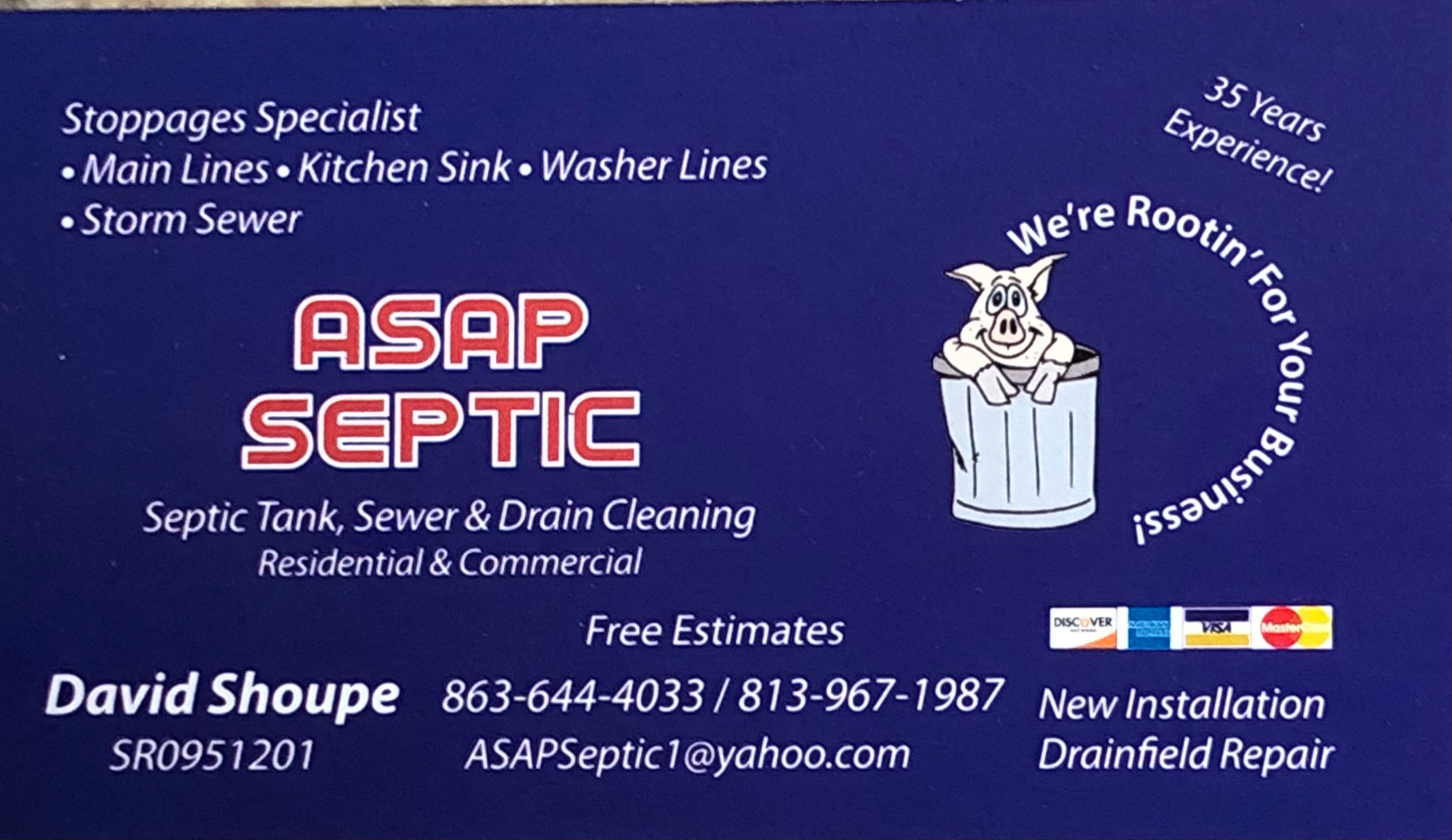 ASAP Septic Tank, Inc. Logo