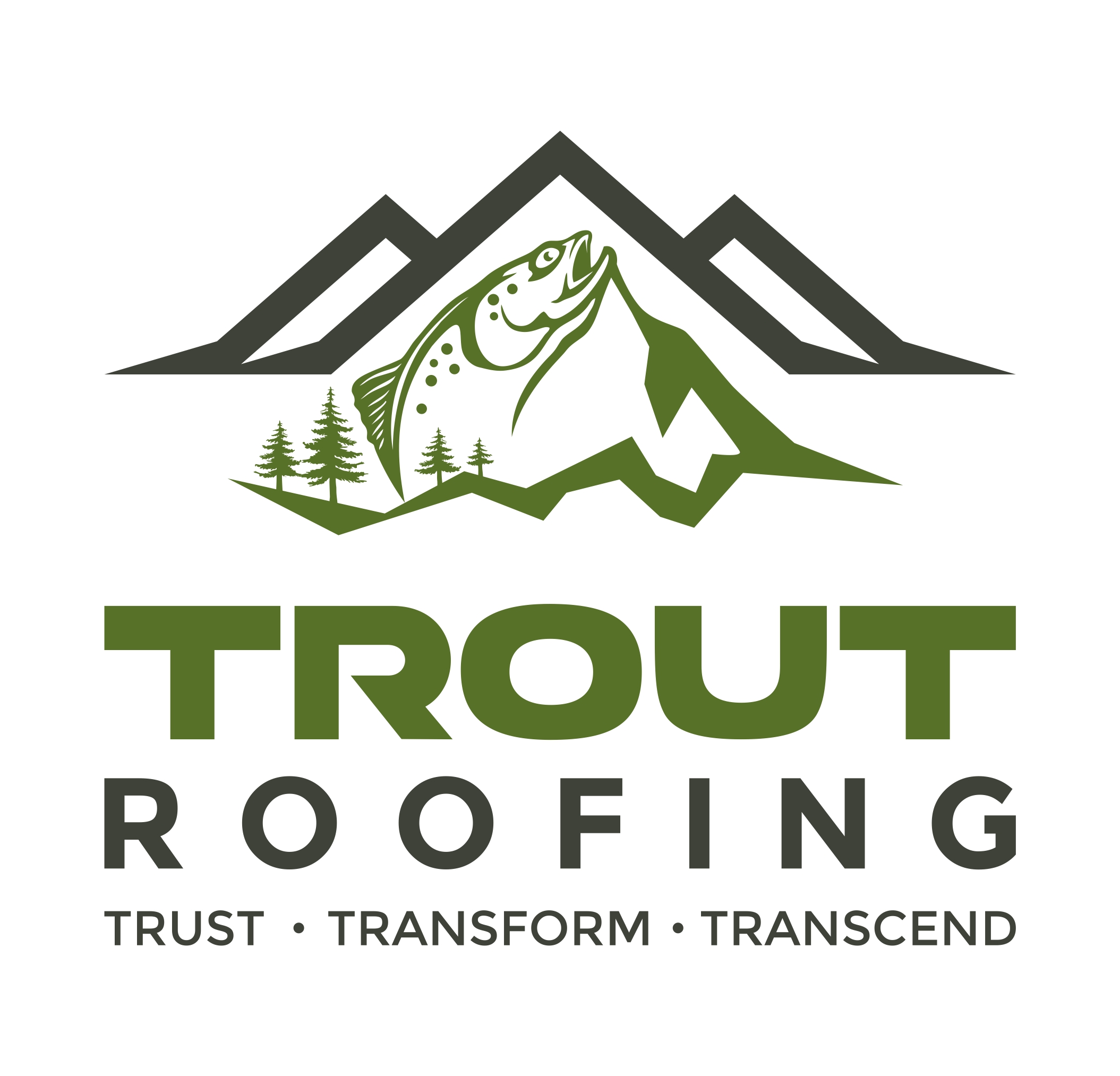 Trout Roofing, LLC Logo