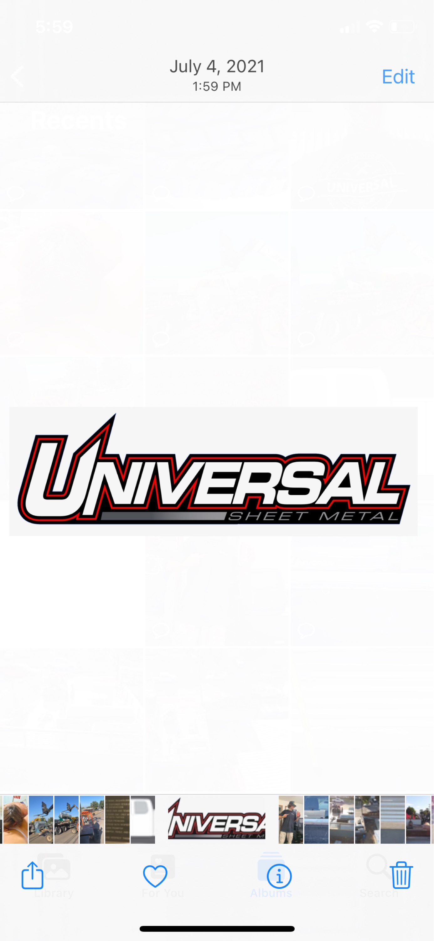 Universal Sheet Metal Logo