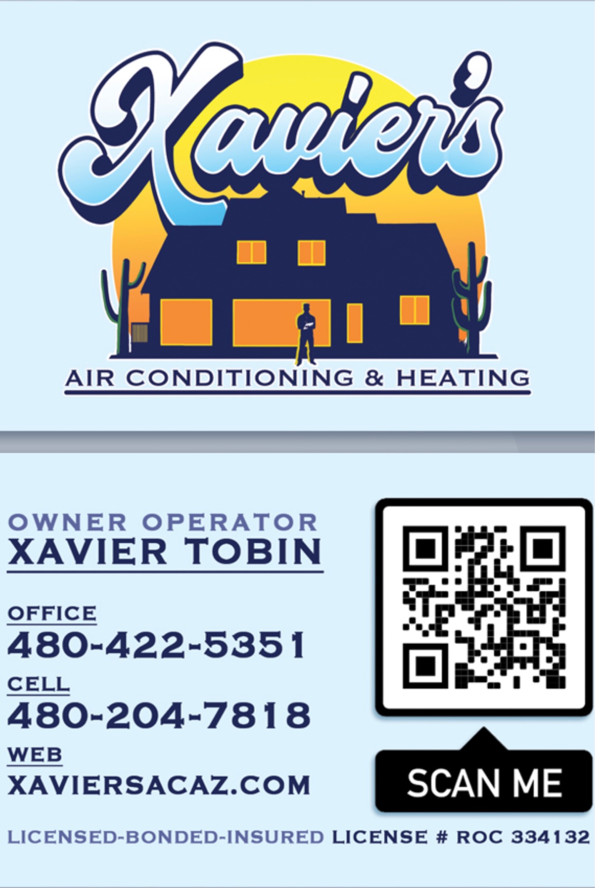 Xavier's AC & Heating Services Logo