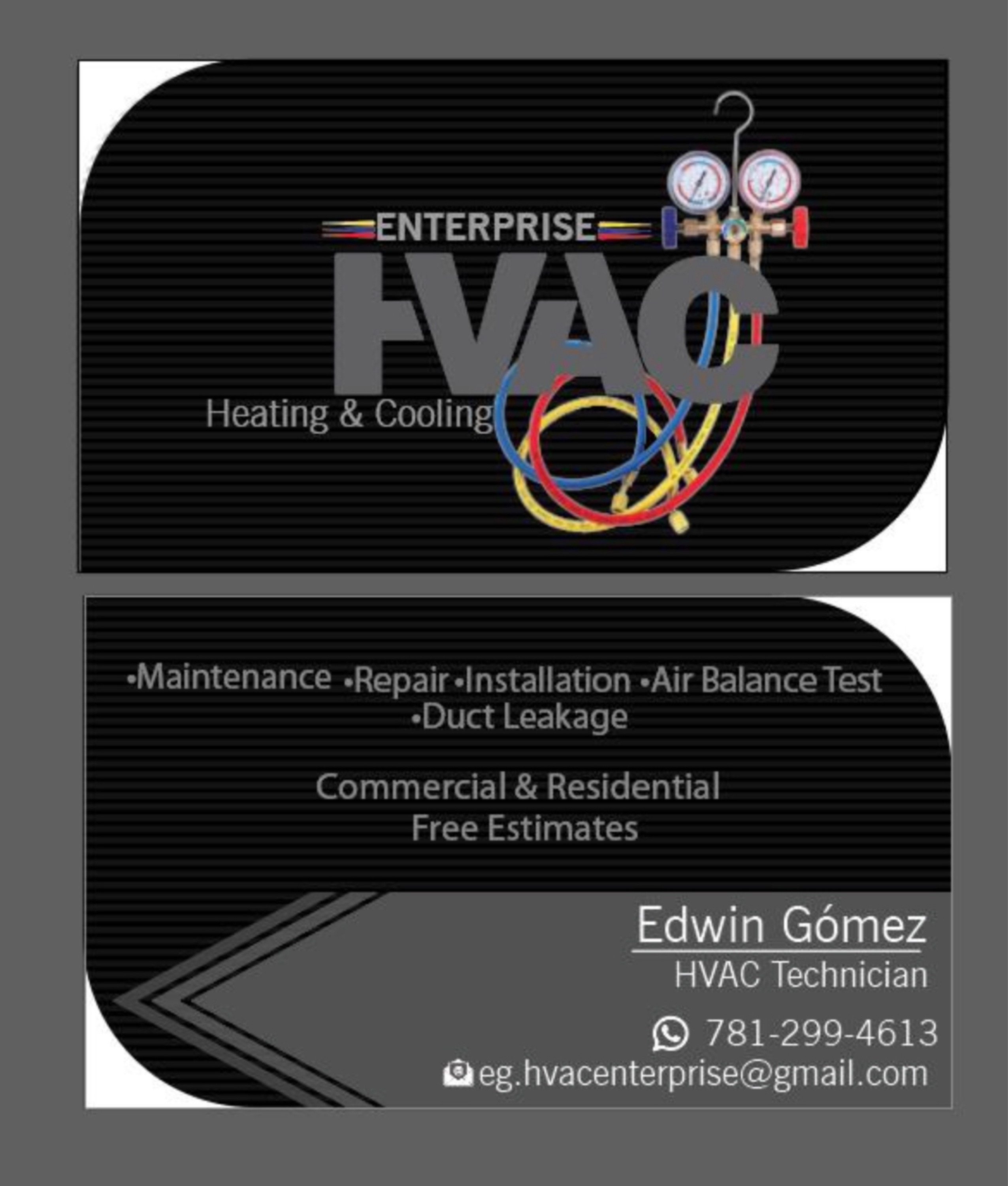 Edwin Gomez Enterprise Heating and Cooling Logo