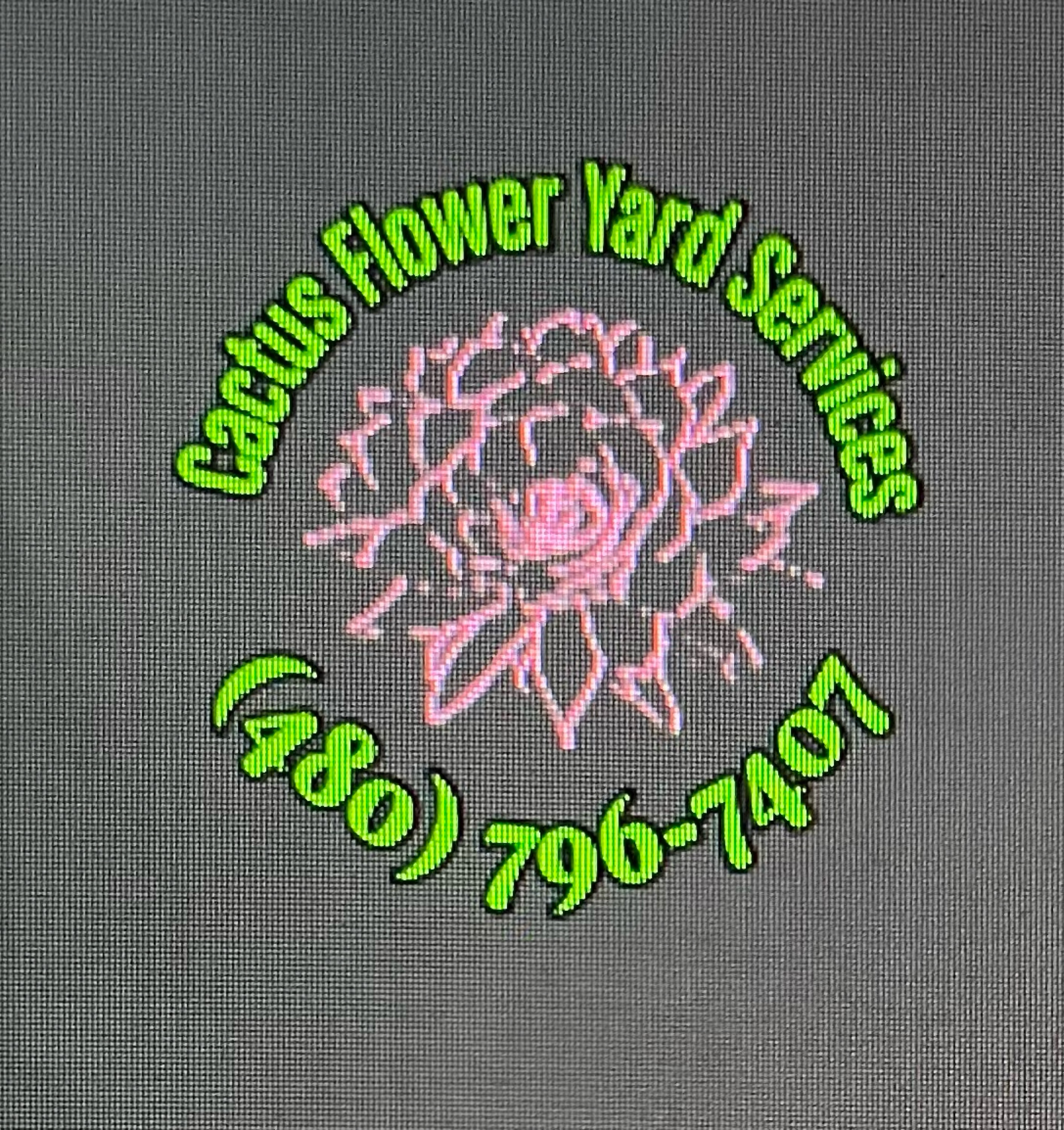 Cactus Flower Yard Services Logo