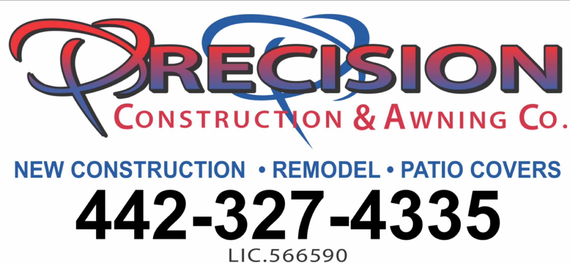 Precision Construction and Awnings Co Logo