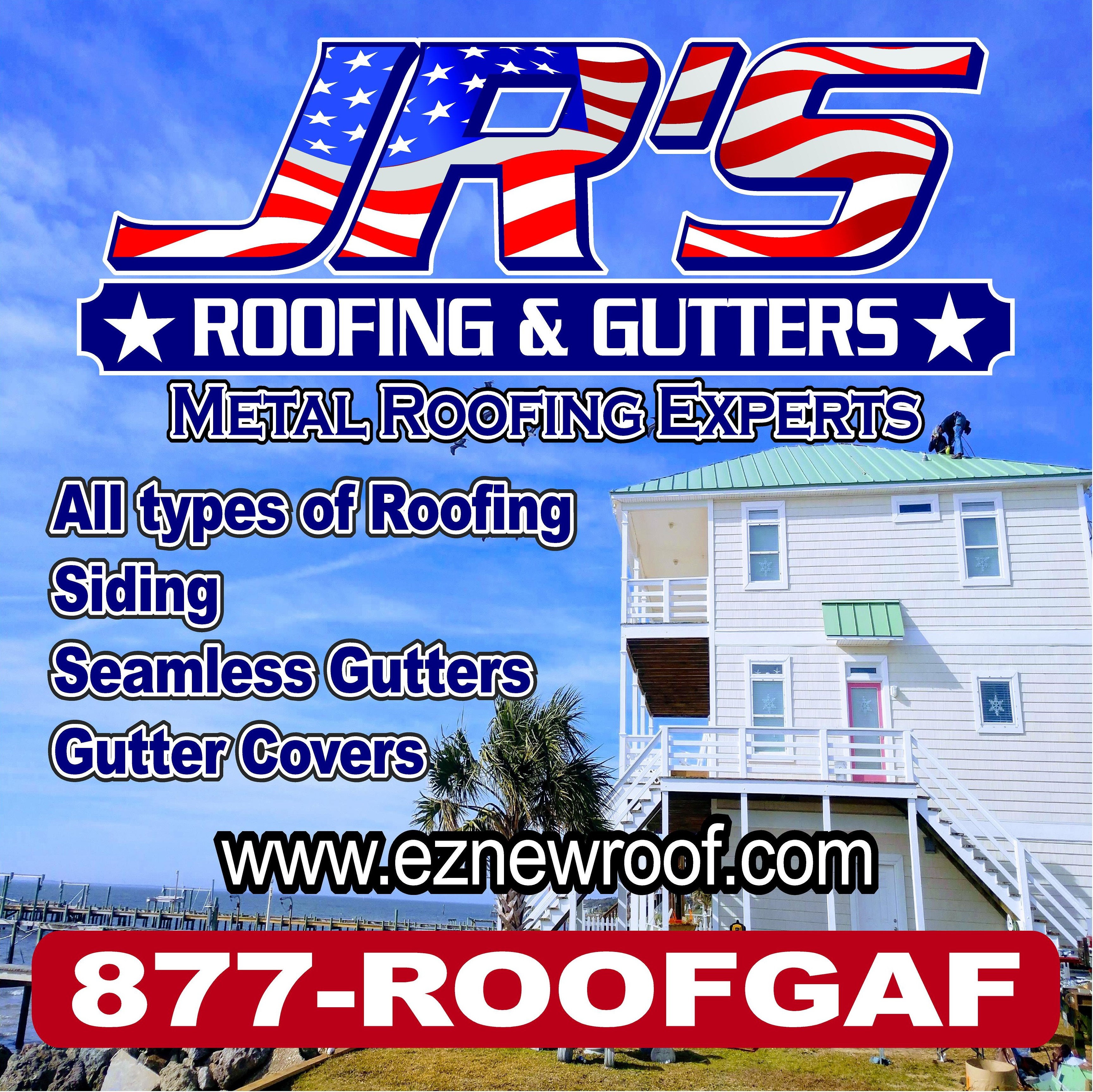 JR's Roofing & Gutters, LLC Logo