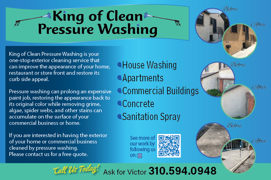 King of Clean Pressure Washing Logo