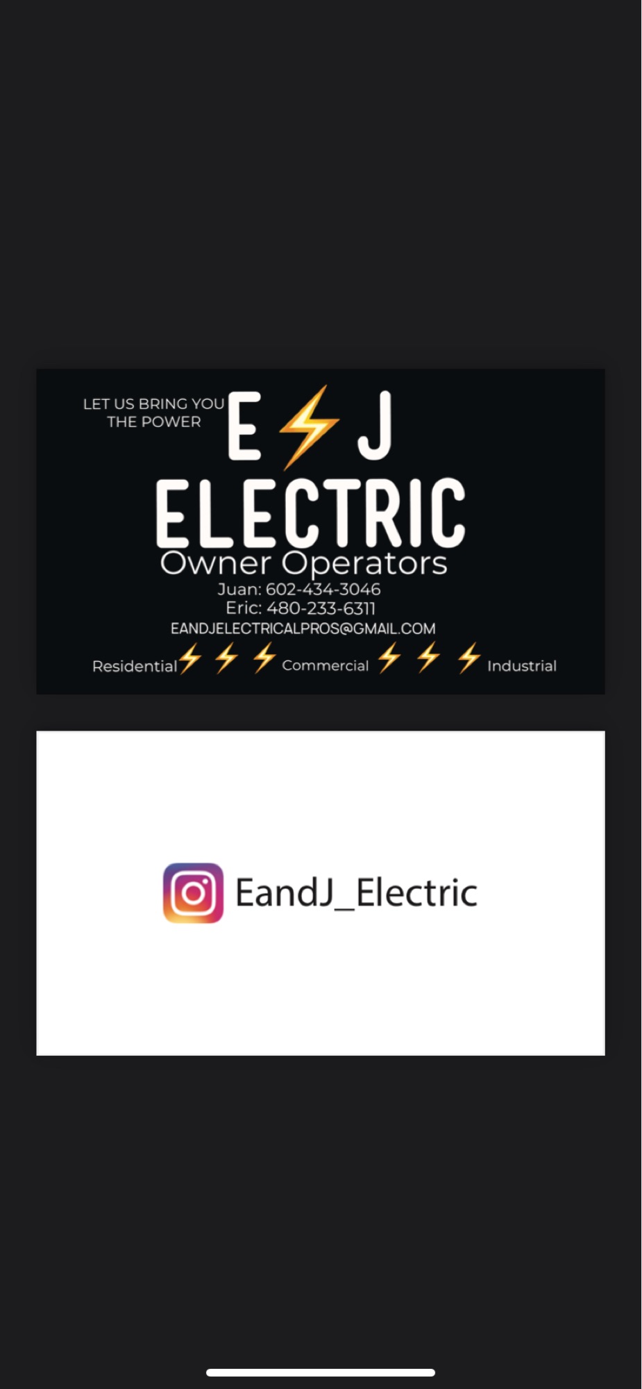 E&J Electric Logo