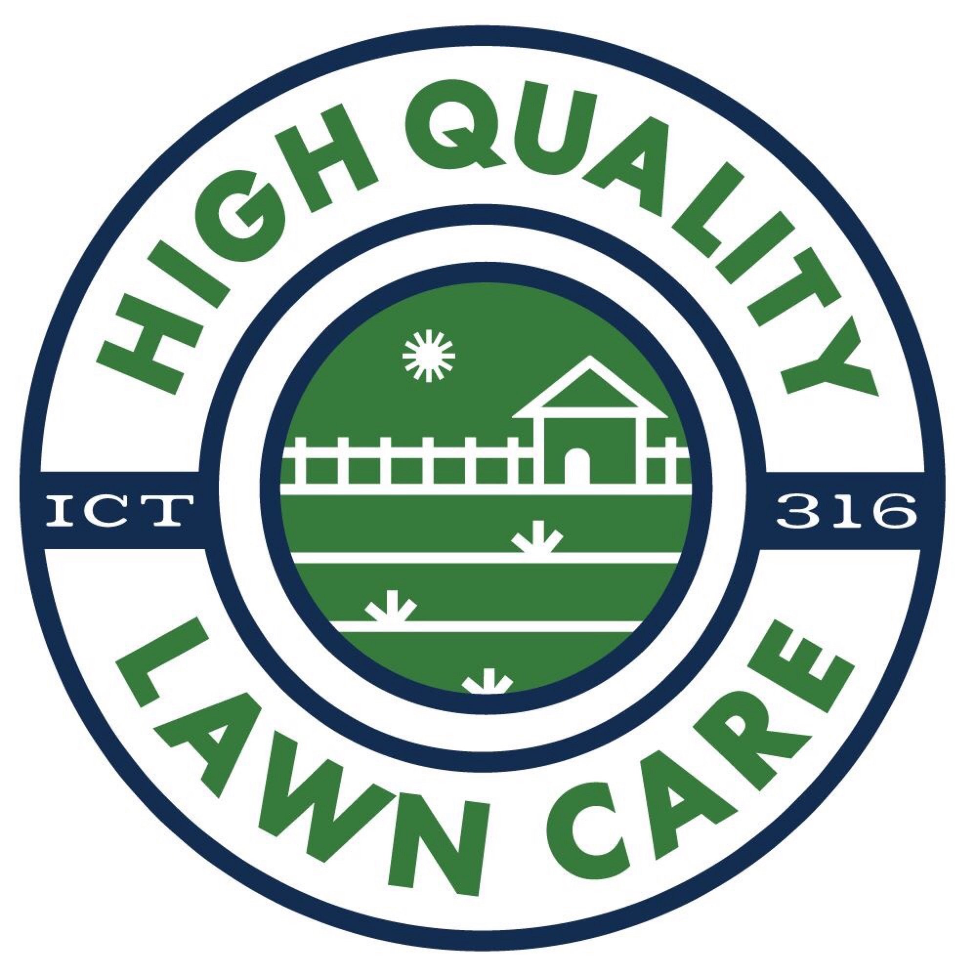 High Quality Lawn Care Logo