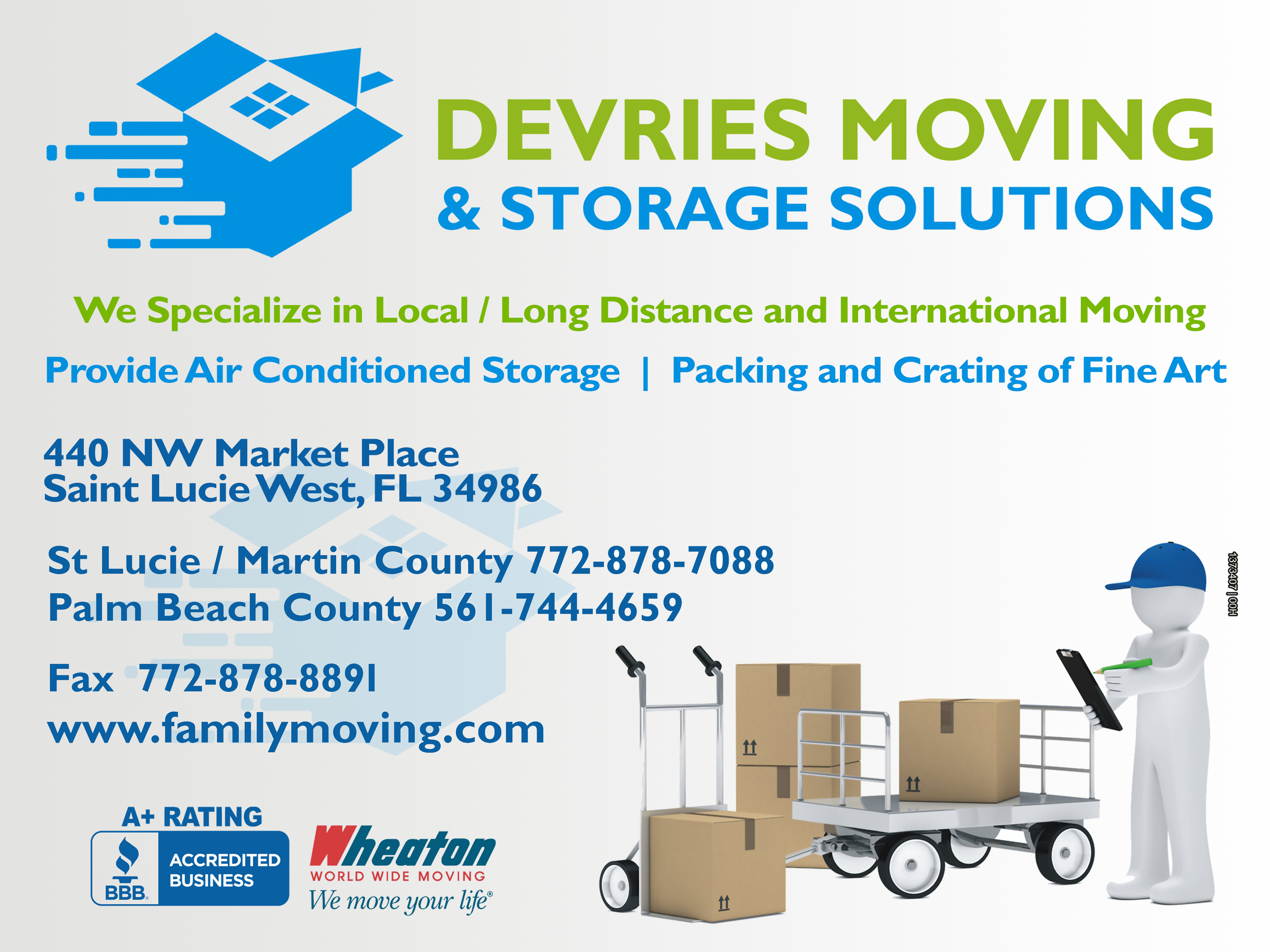 DeVries Moving and Storage Solutions, Inc. Logo