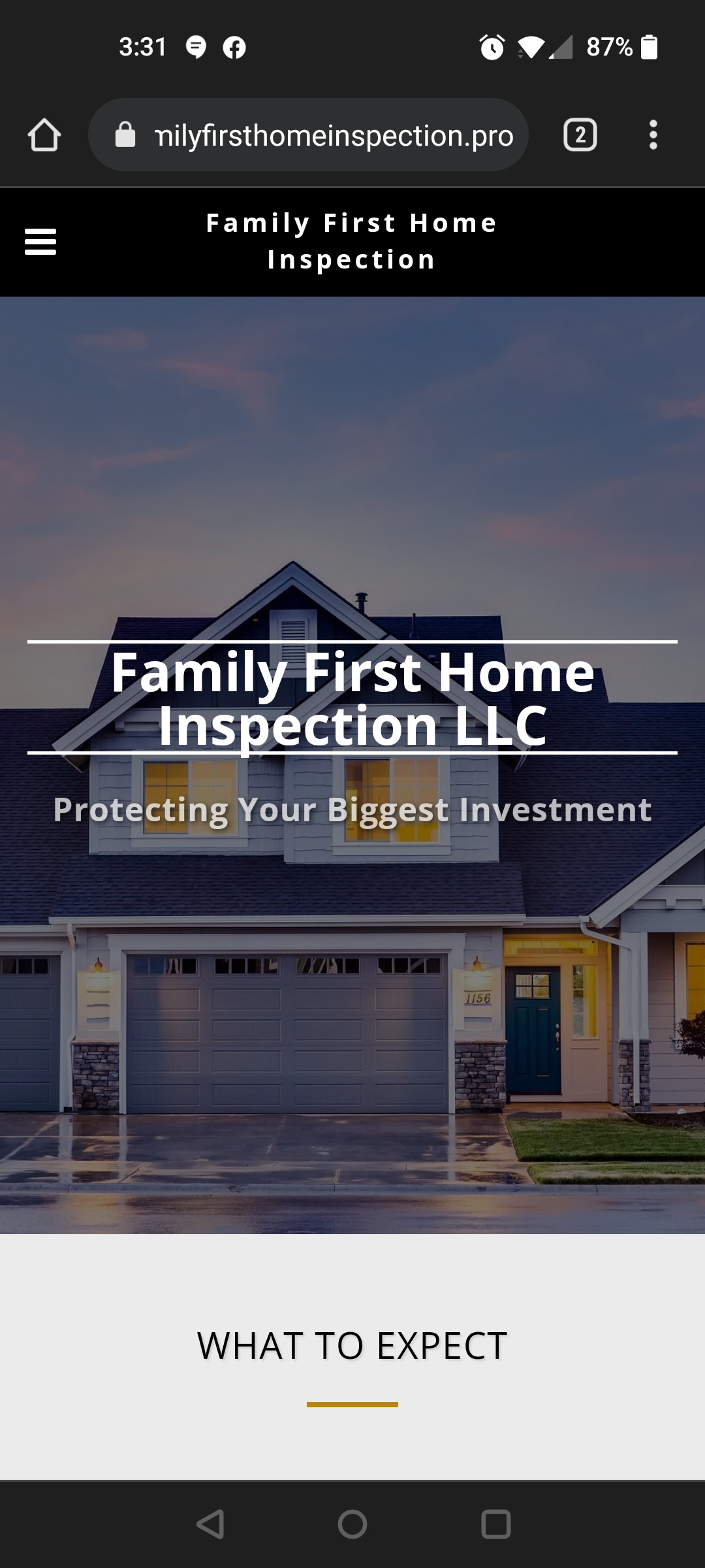Family First Home Inspection Logo