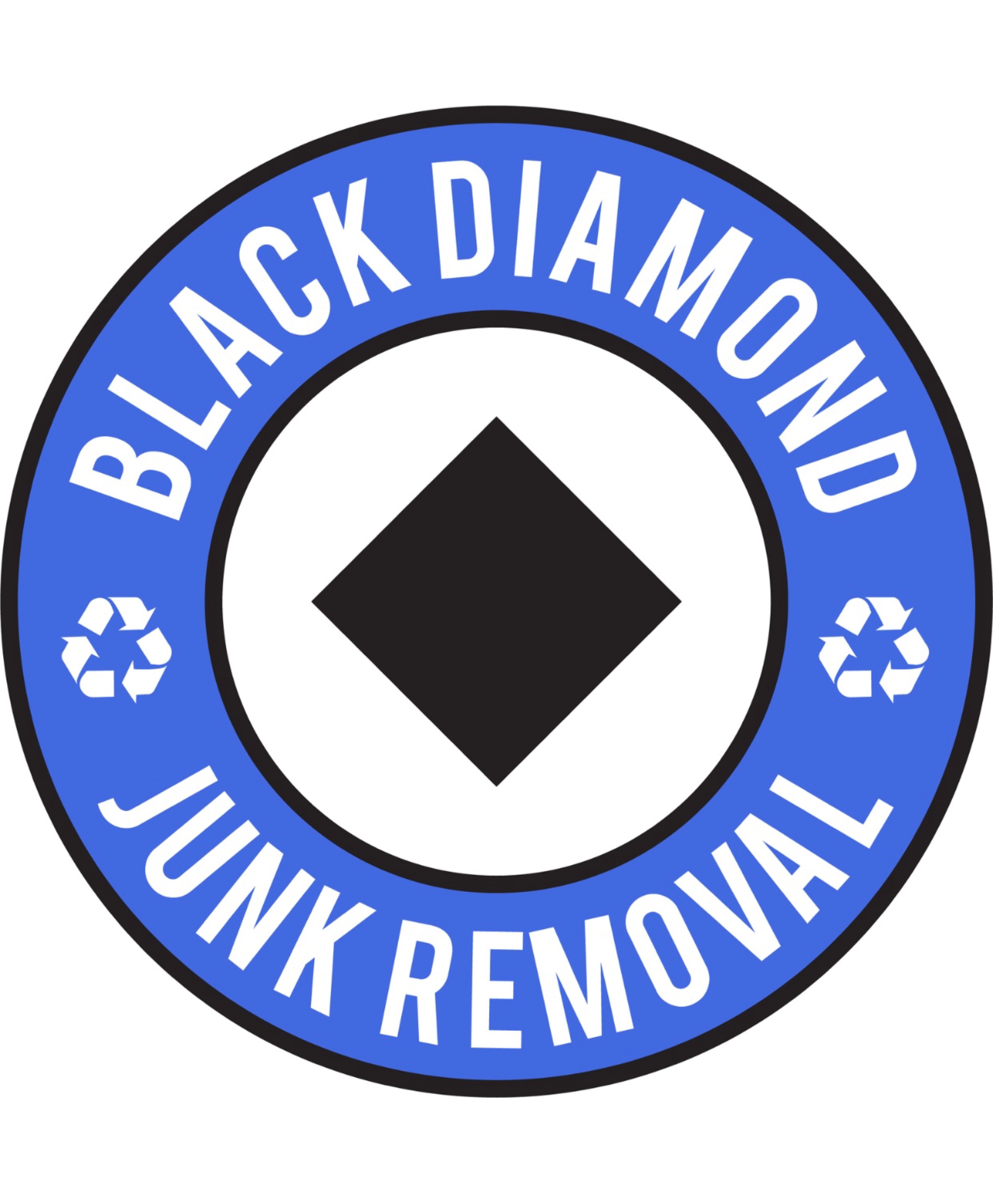 Black Diamond Junk Removal Logo